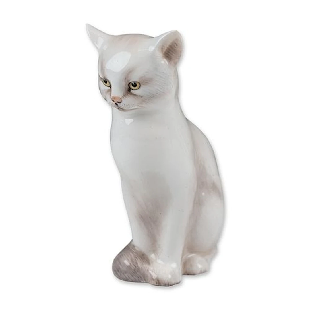 Royal Doulton Colorway Porcelain Figurine, Cat Seated