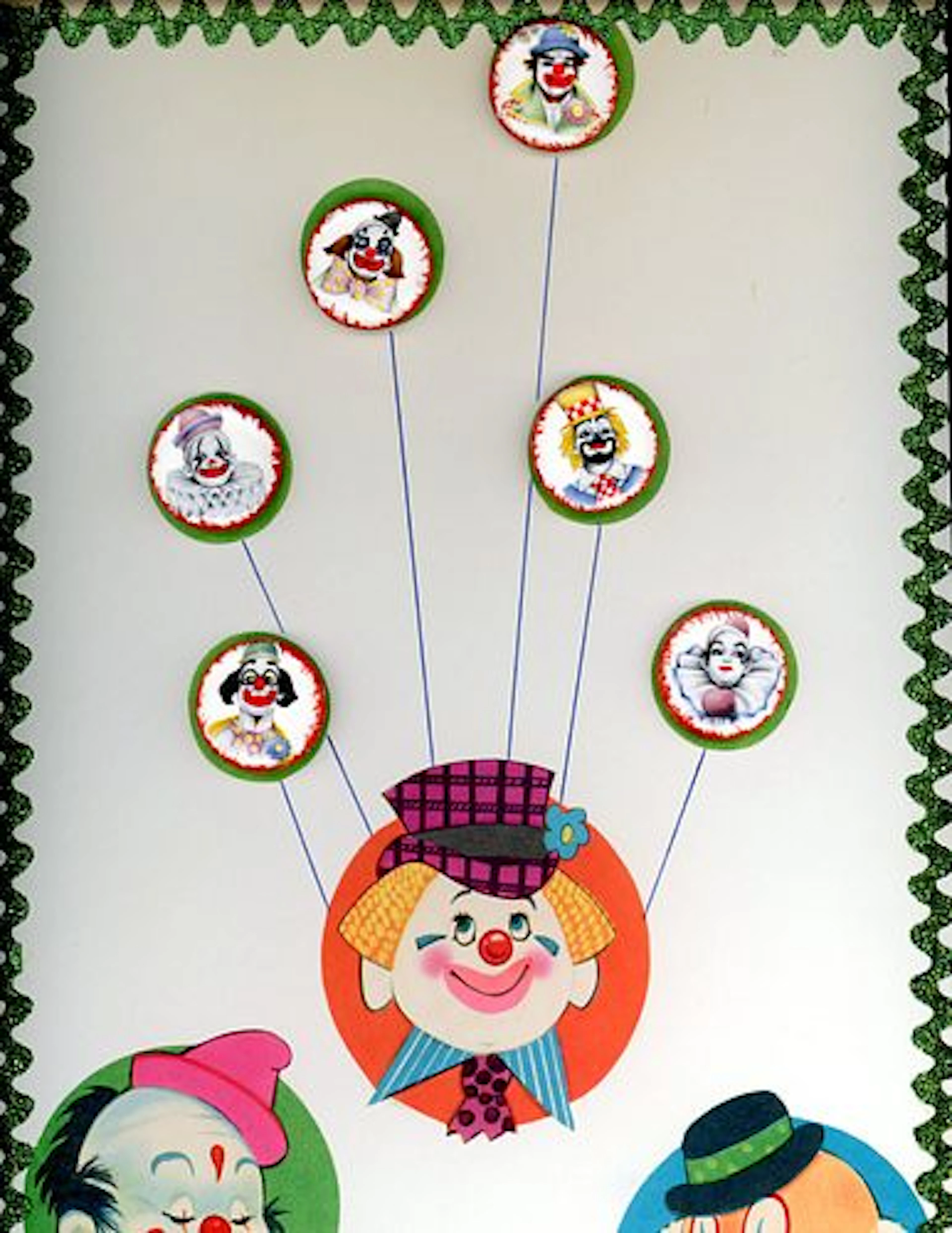 A CARD OF DIVISION THREE STUDIO ARTIST BUTTONS