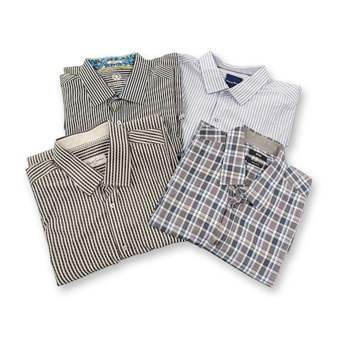 4pc Robert Graham, Hugo Boss and More Cotton Button-Down Dress Shirts