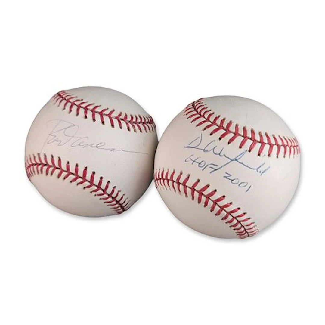 2pc Dave Winfield and Rod Carew Signed Major League Baseball Hall