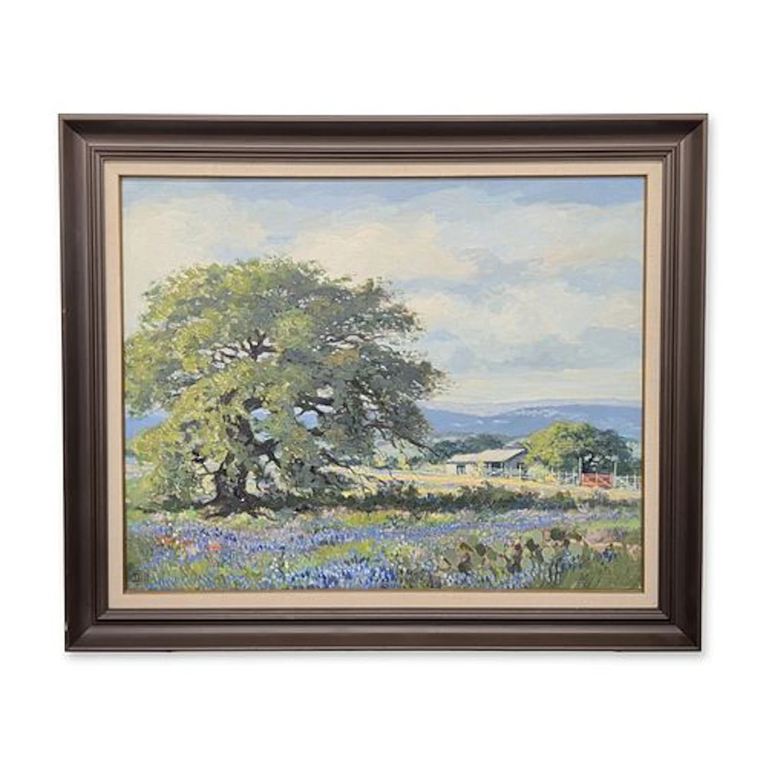 Frank C. Dill (American 1910-2000) Oil on Canvas, Texas Hill Country
