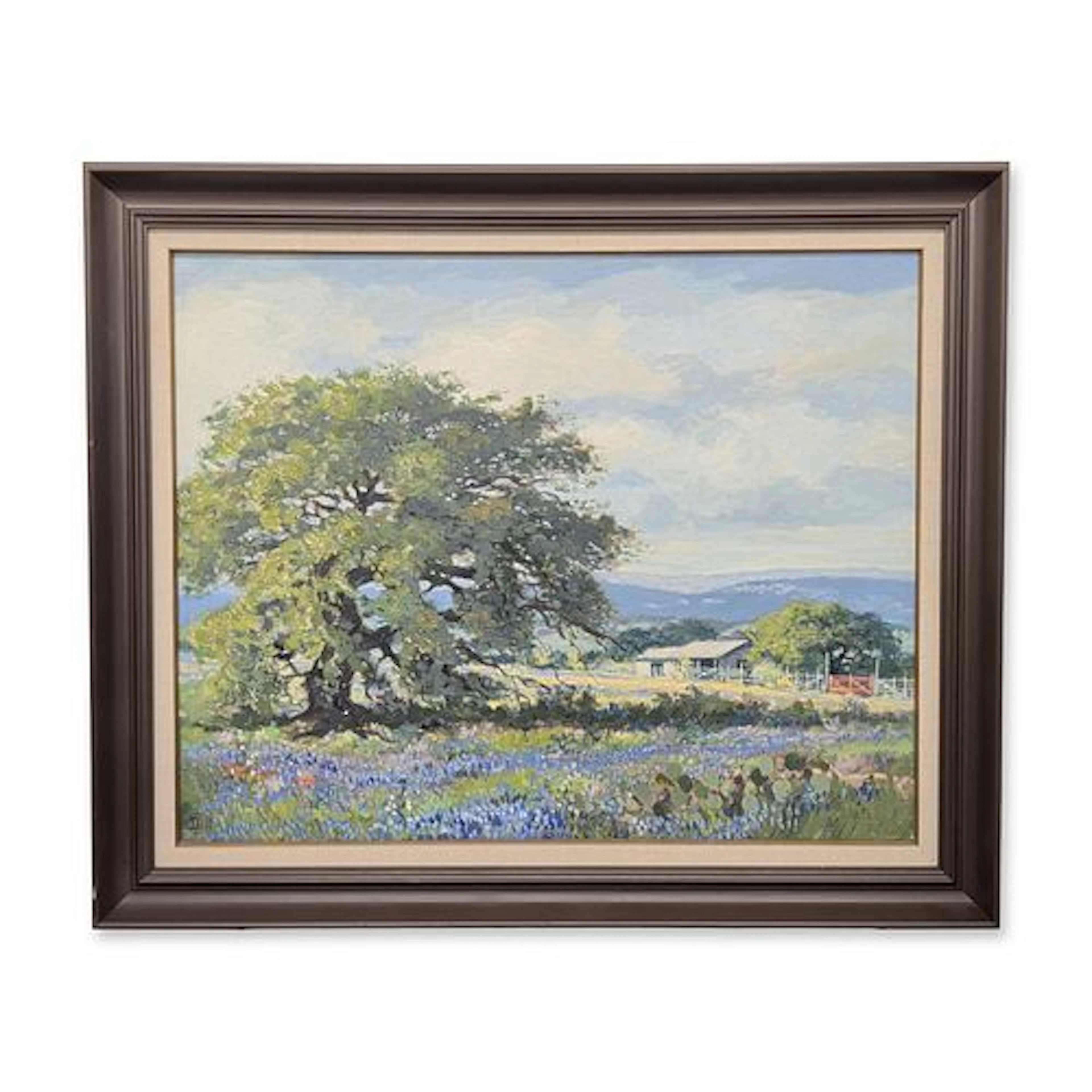 Frank C. Dill (American 1910-2000) Oil on Canvas, Texas Hill Country