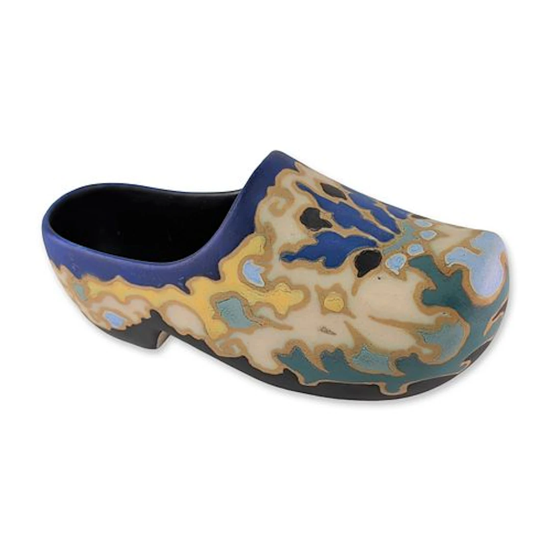 Regina Gouda Majoli Pattern Decorative Ceramic Clog