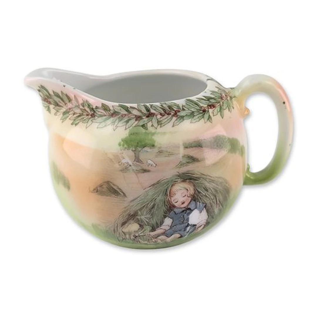 Royal Bayreuth Little Boy Blue Nursery Rhyme Porcelain Creamer