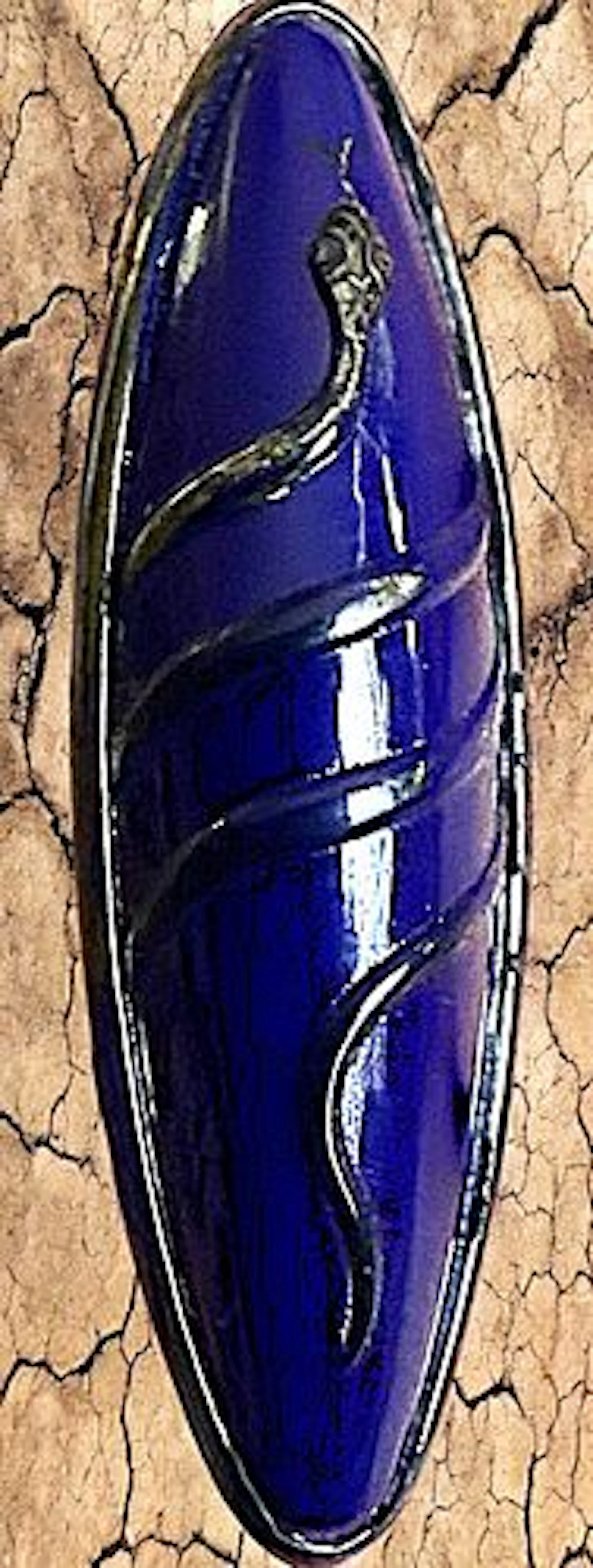 A DIVISION ONE GLASS PICTORIAL BUTTON