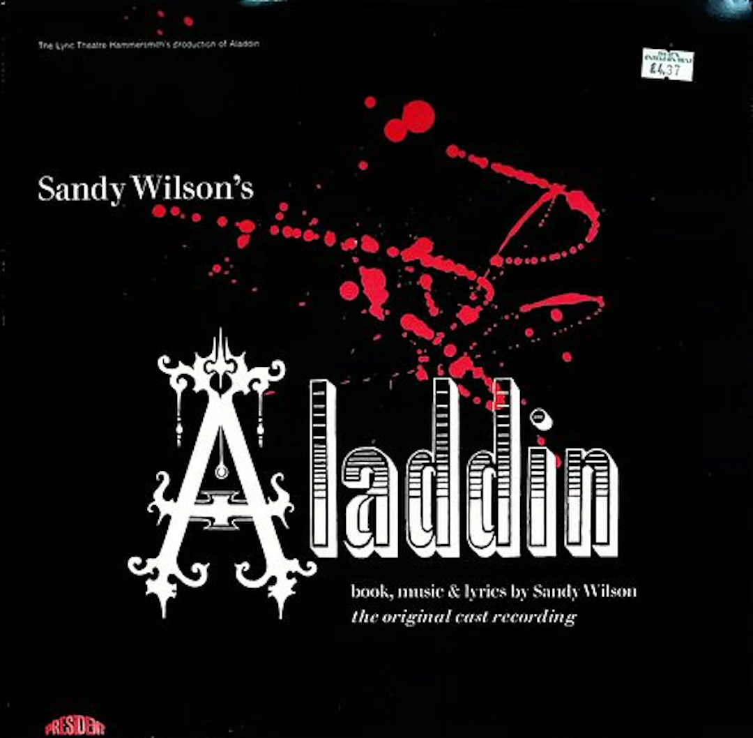 Sandy Wilson Aladdin Vintage Cast Recording LP with Original Cover