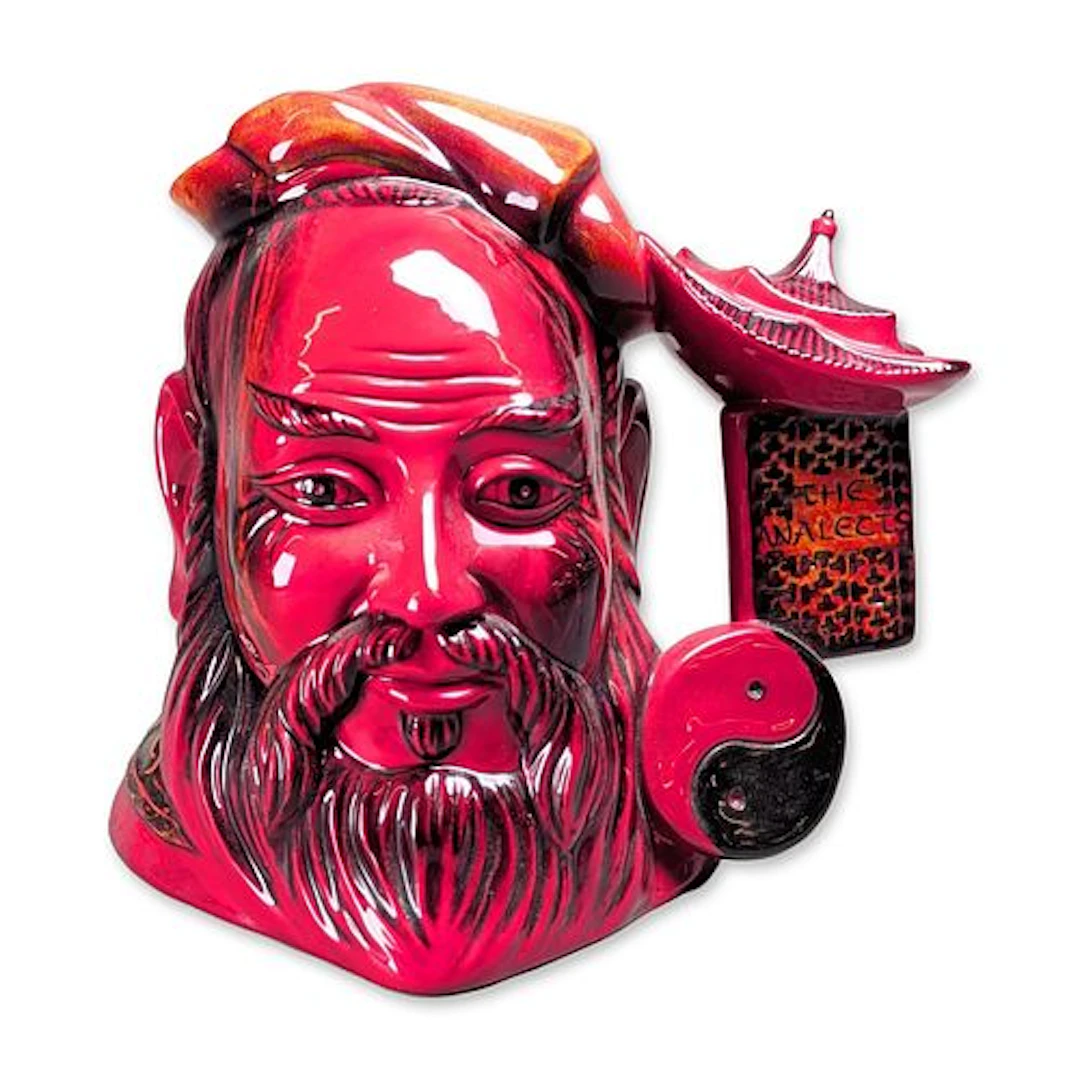 Royal Doulton Flambe Large Character Jug, Confucius D7003