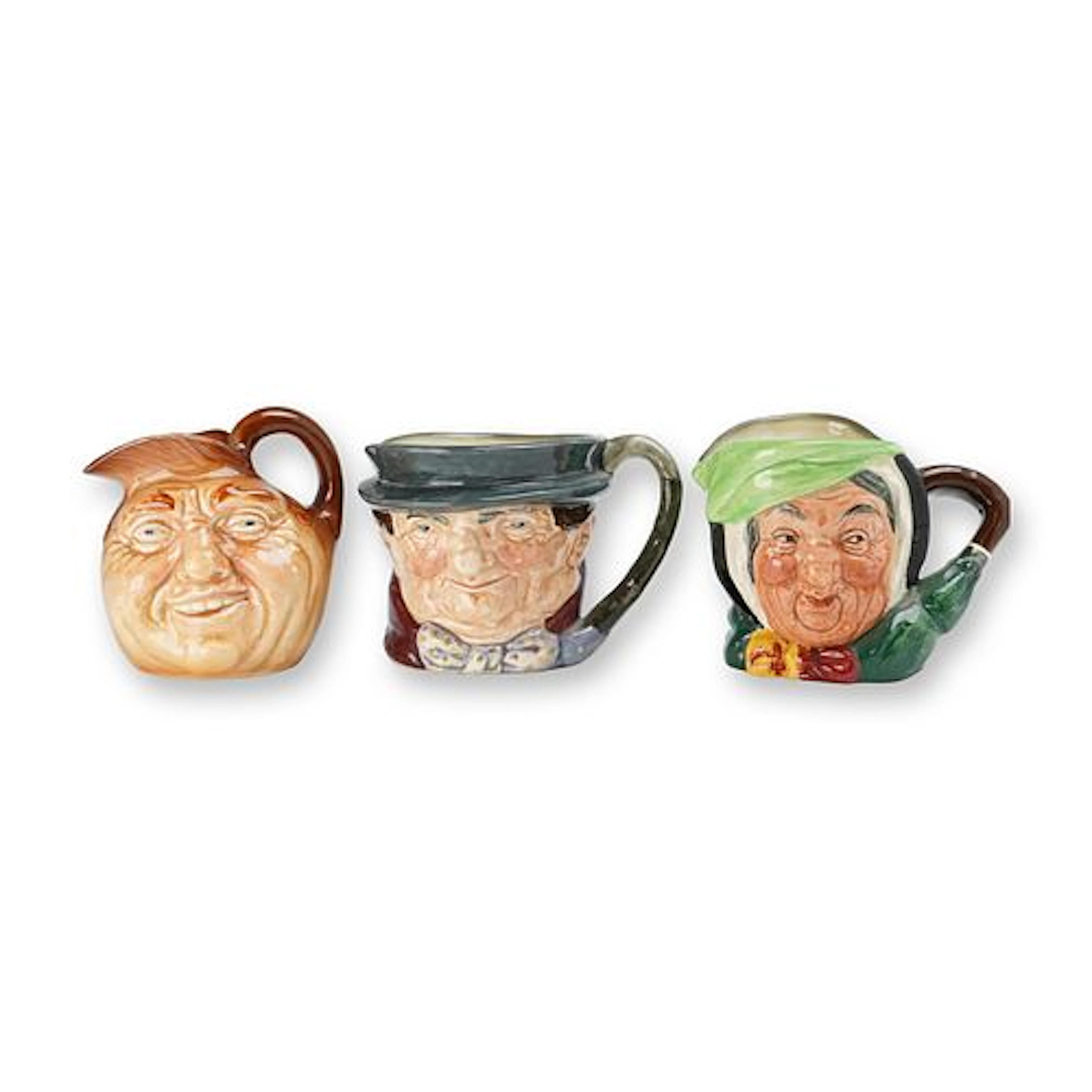 3pc Royal Doulton Small Character Jugs, John Barleycorn (D5735), Tony
