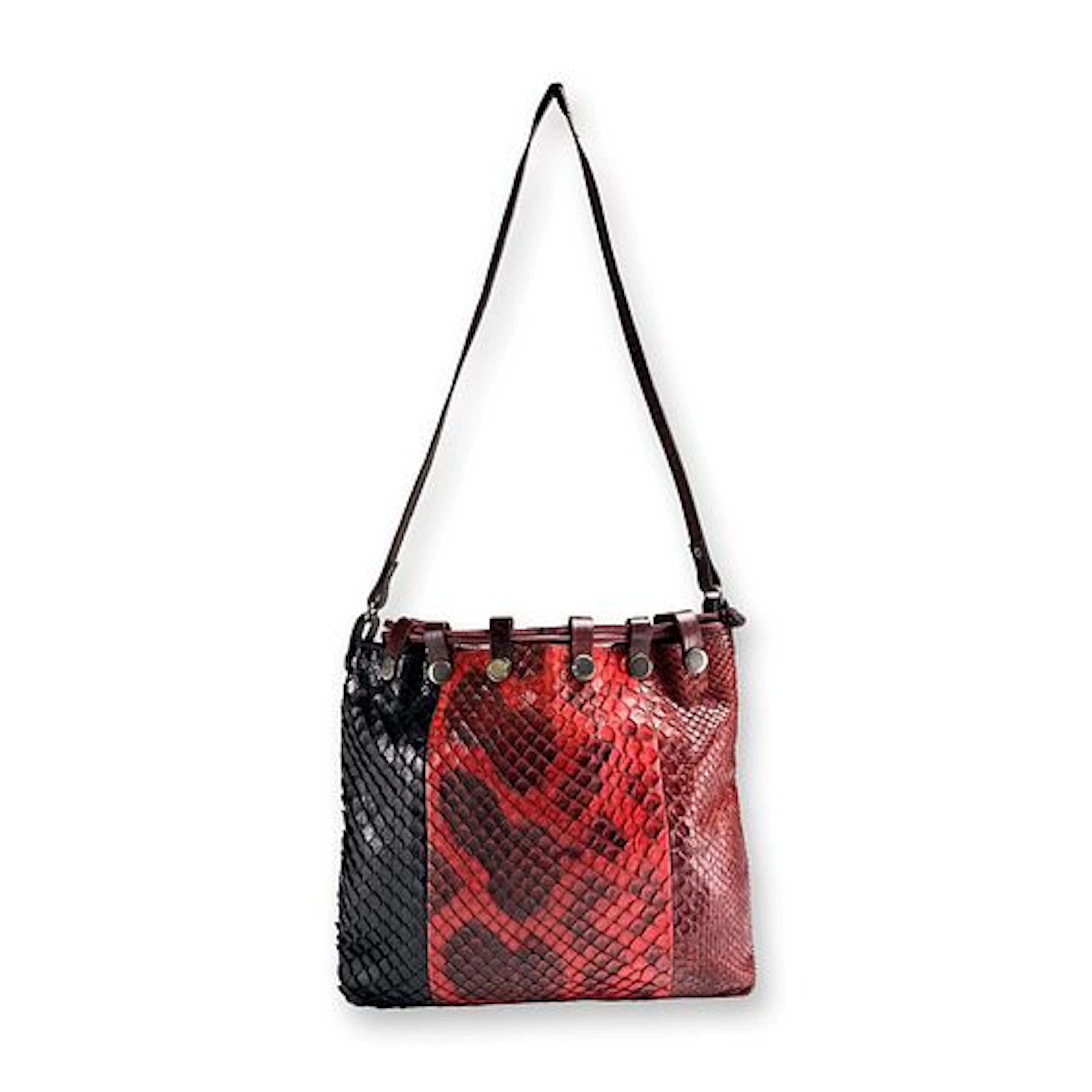 Patchwork Boho Chic Snakeskin Shoulder Bag