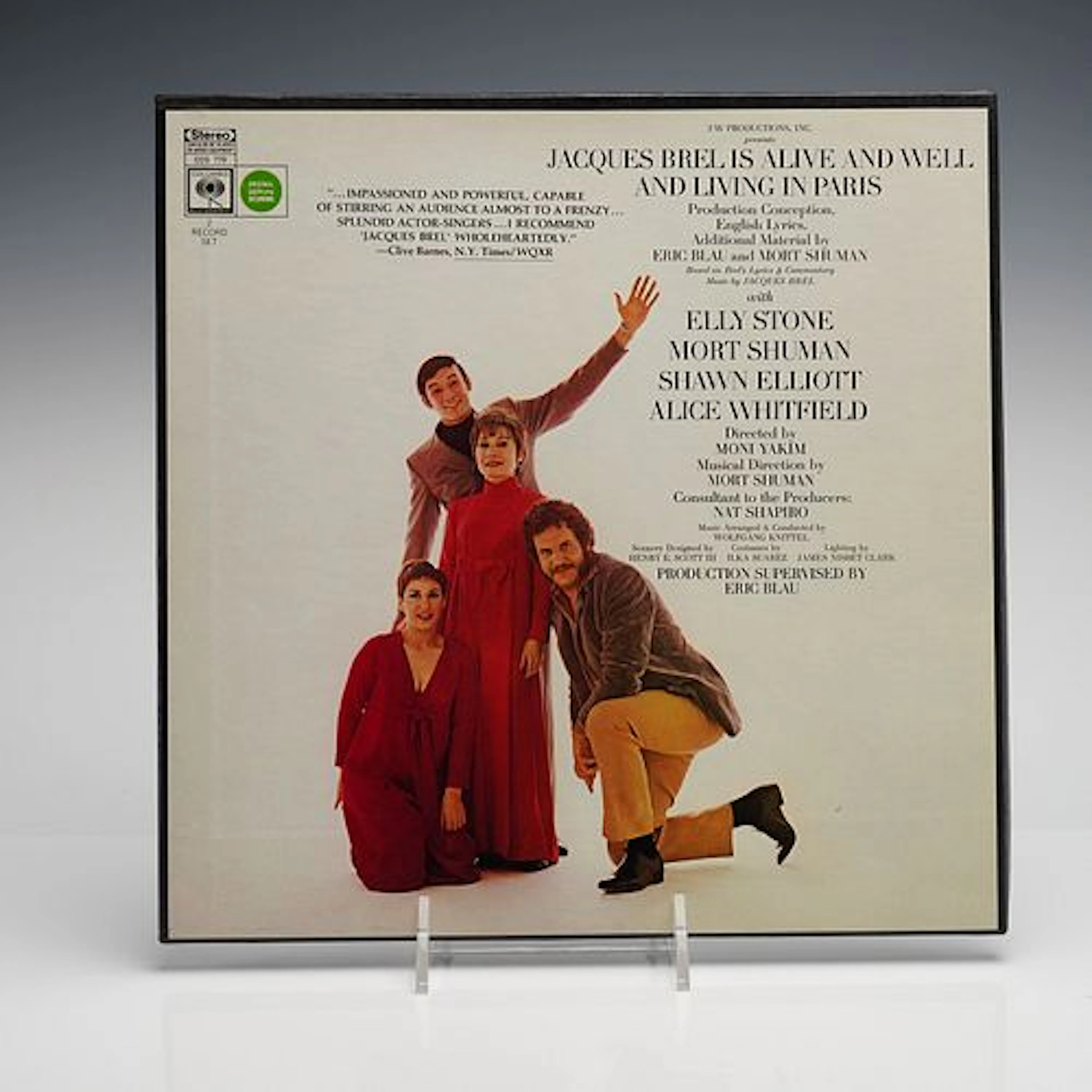 Eric Blau and Mort Shuman Jacques Brel Is Alive 2-LP Vinyl Record Set