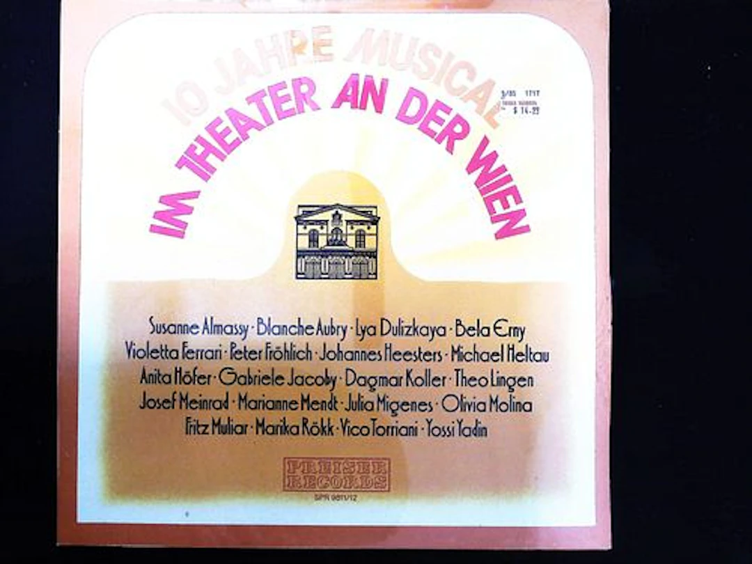 Double-LP Album Sleeve 10 JAHRE MUSICAL IM THEATER AN DER WIEN PREISER RECORDS