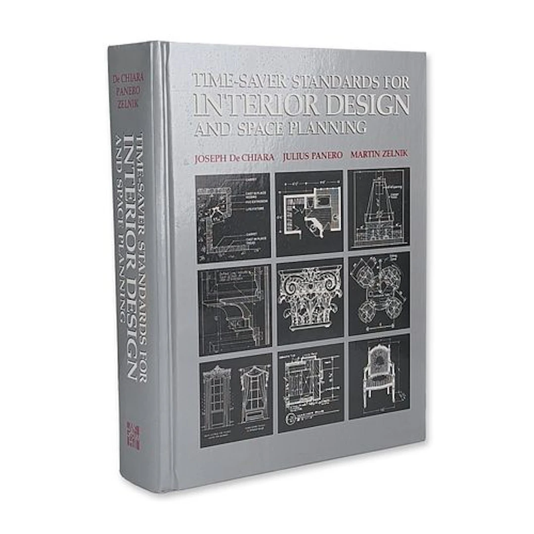De Chiara Time-Saver Standards for Interior Design Hardcover Book