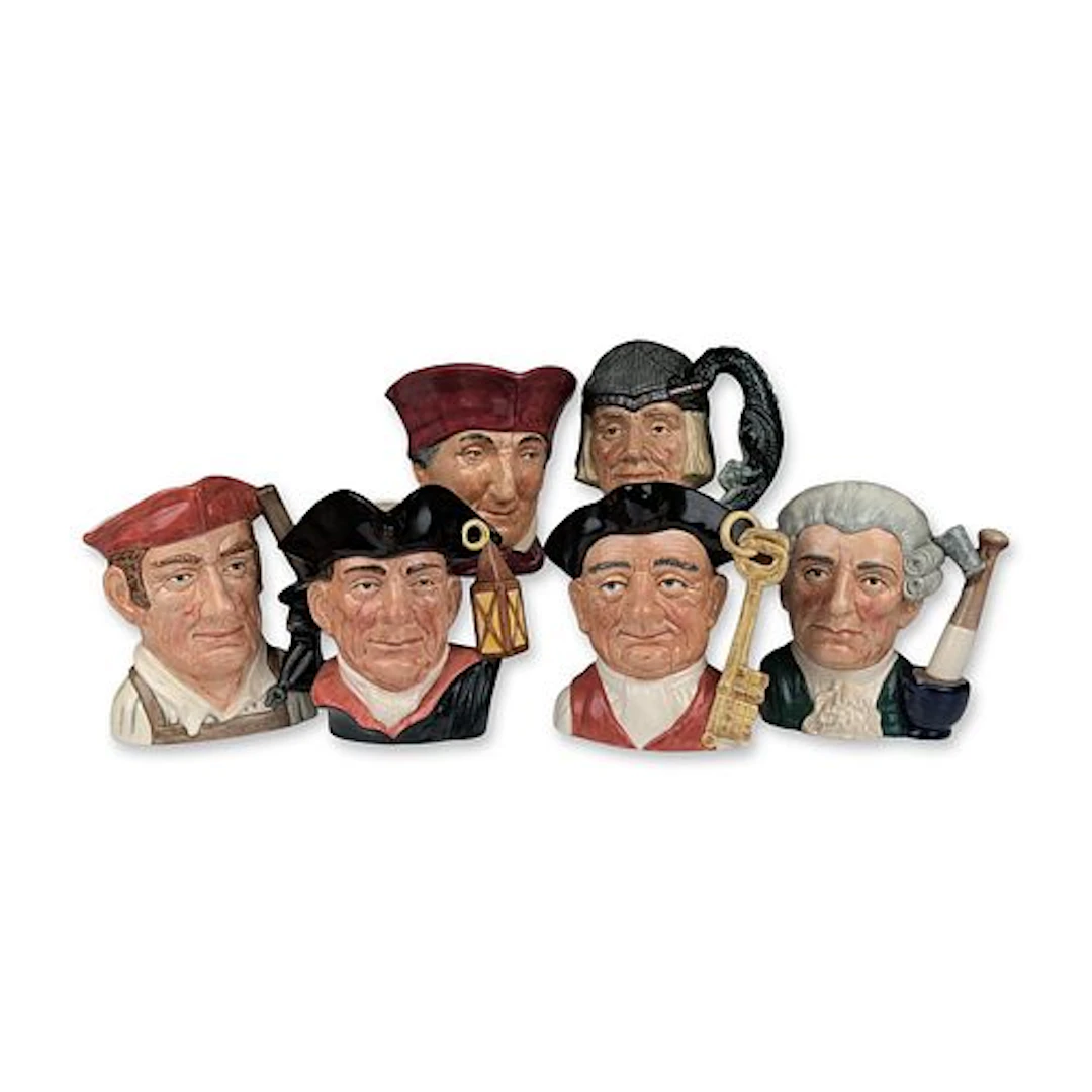 6pc Royal Doulton Character Jugs