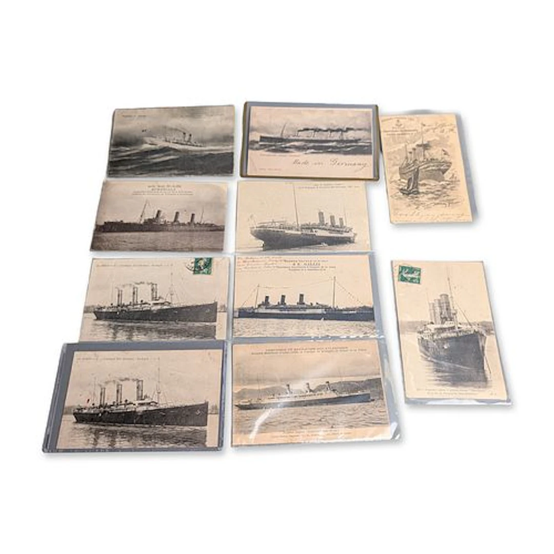 10pc Collection of Early 20th Century Maritime Postcards
