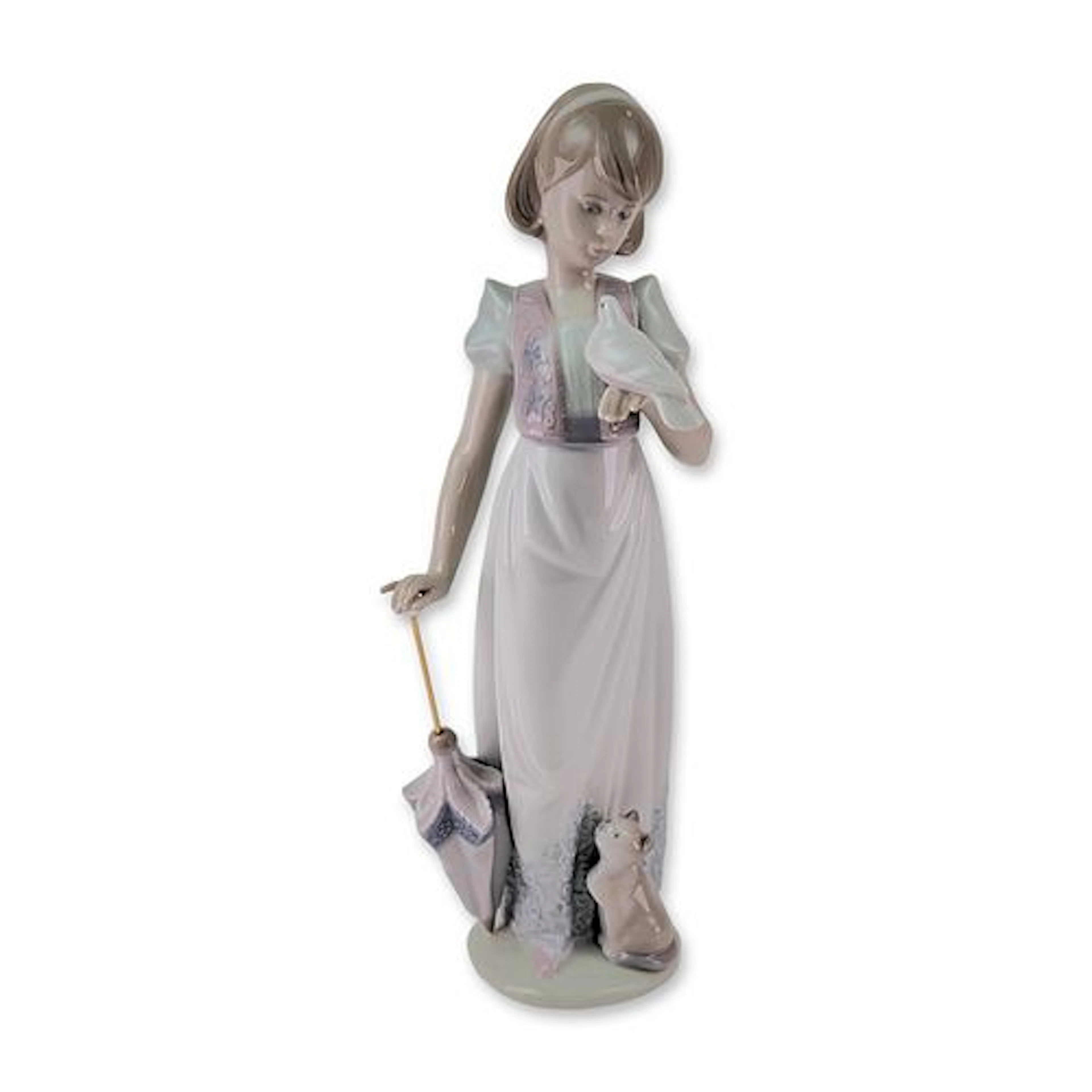 Lladro Porcelain Figurine, Summer Stroll 01007611