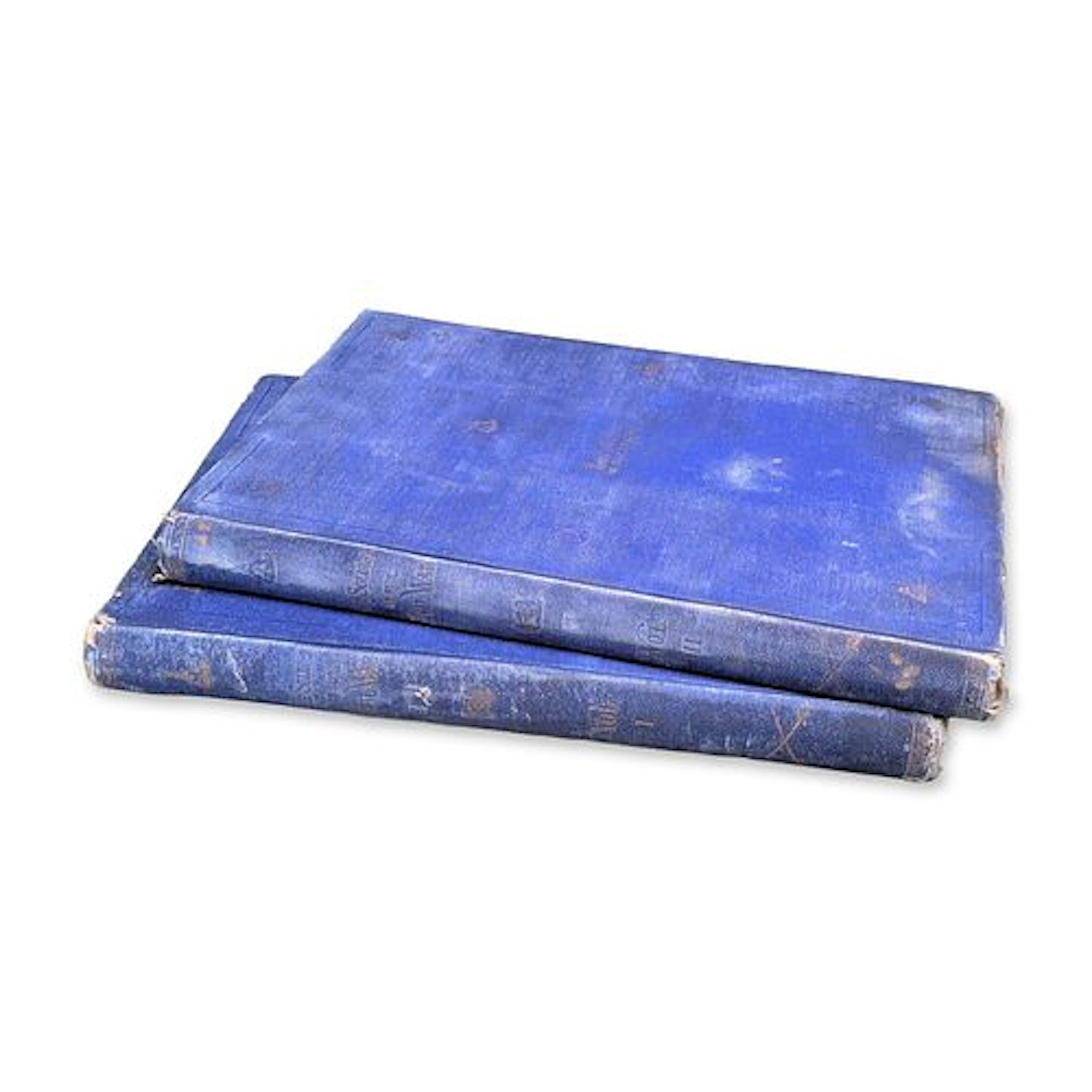 2 Volume Set The Soldier in Our Civil War Gilt Stamped Blue Cloth Folios