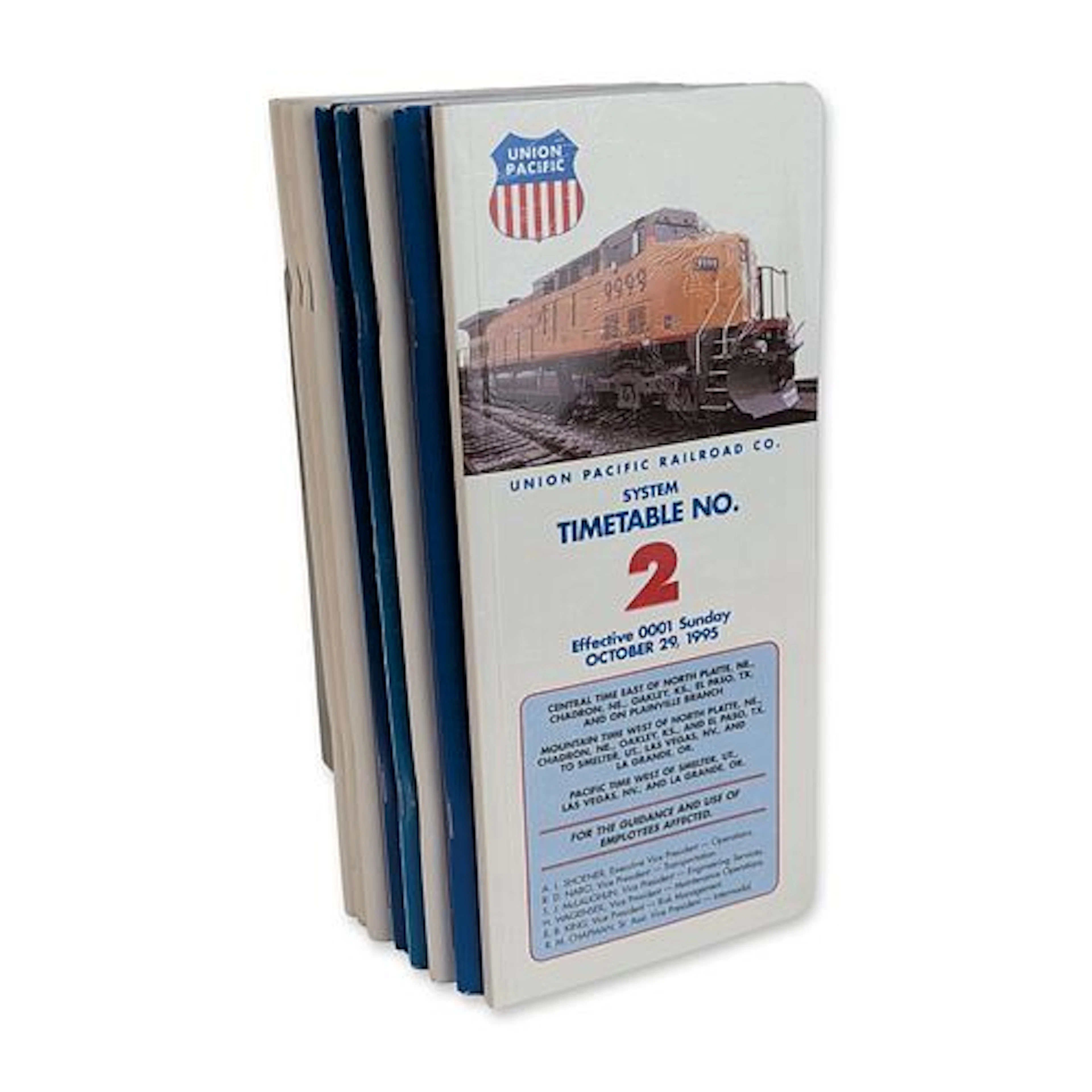 9pc Union Pacific Railroad Company Employee System Timetables Reference