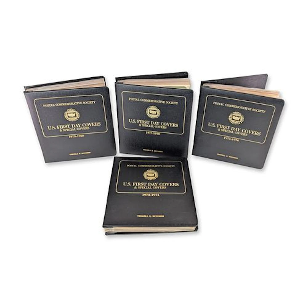 4pc 1973-1980 US Postal Commemorative Society First Day Covers Collection