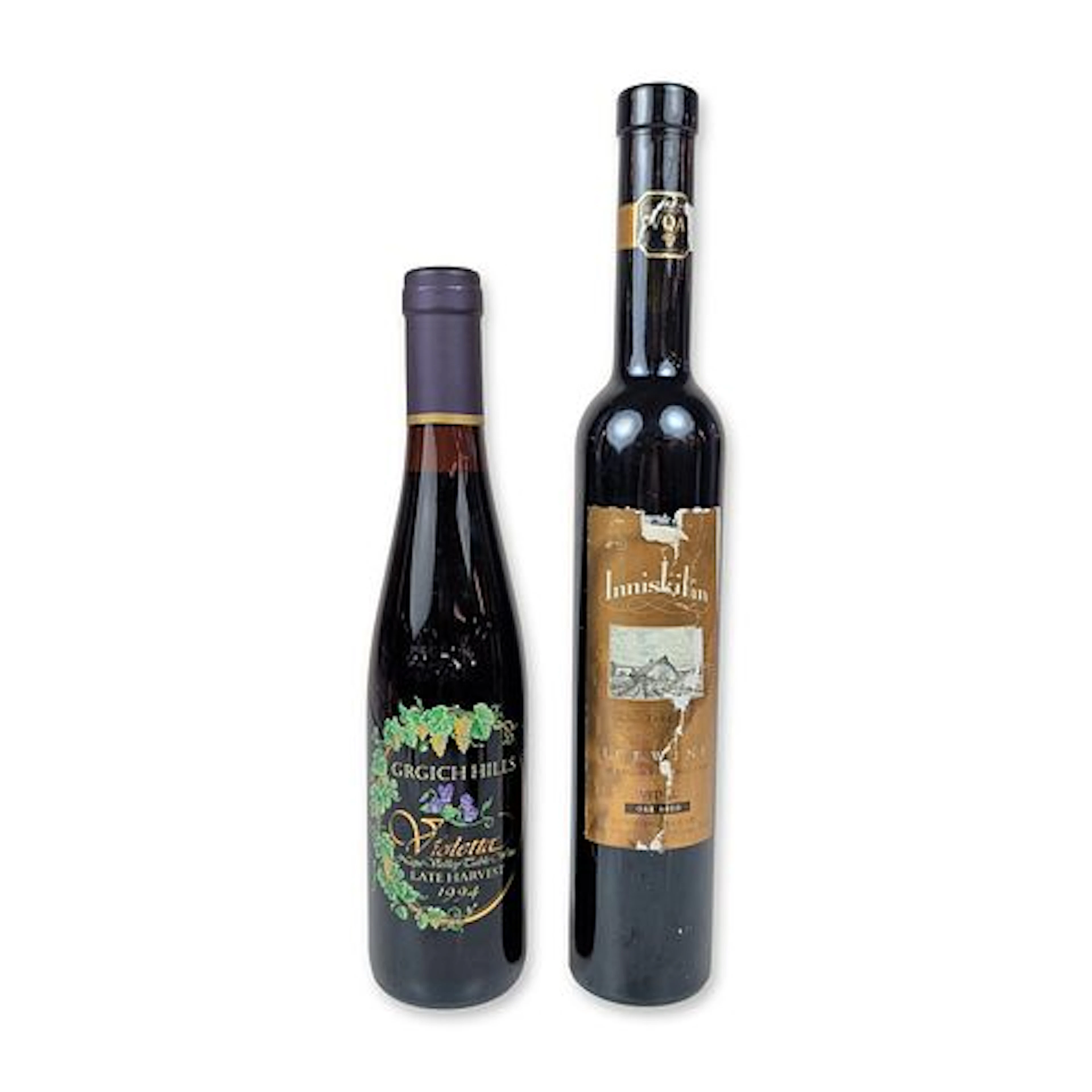 2pc Inniskillin Oak Aged Icewine and Grgich Hills Violetta Late Harvest