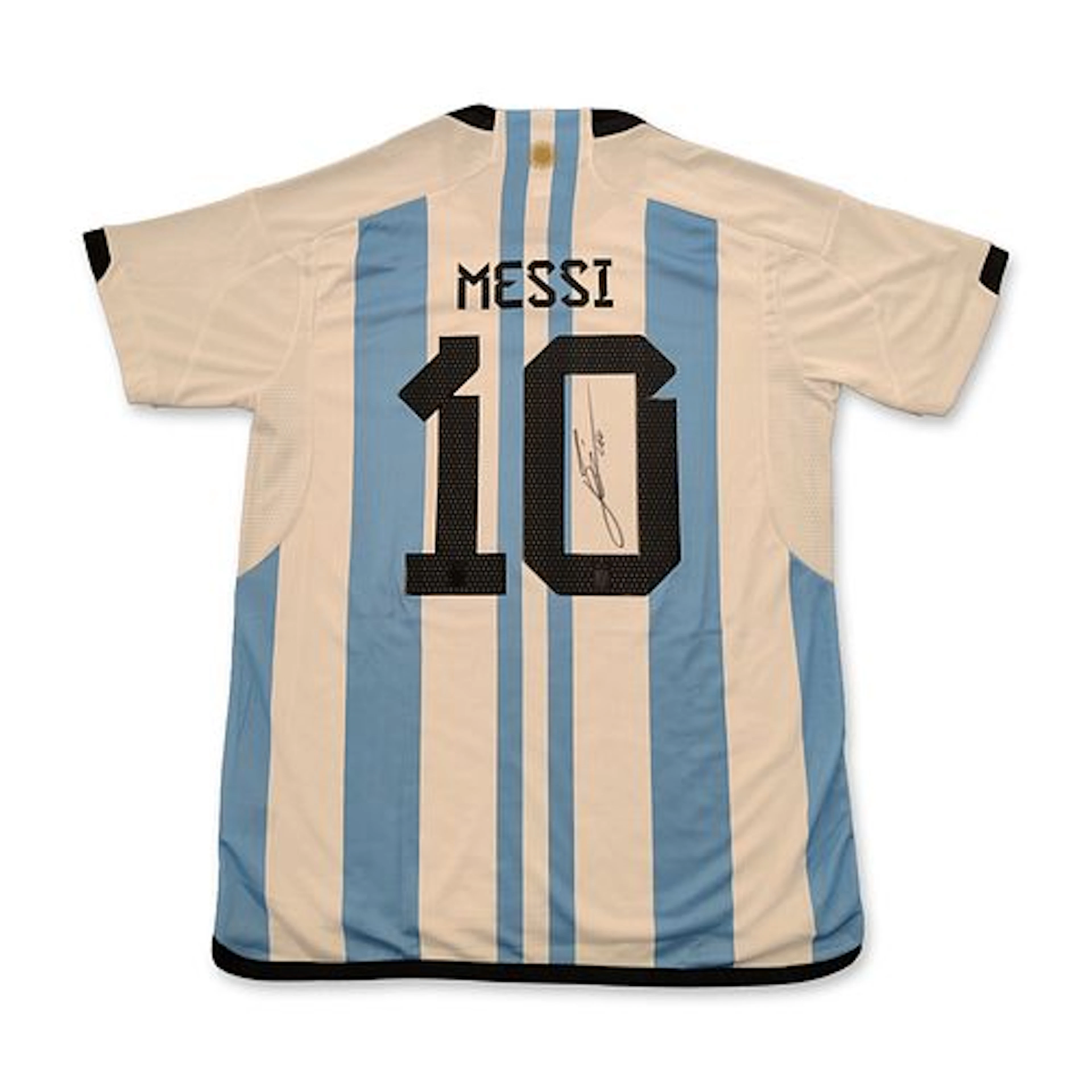 Lionel Messi Signed Argentina National Team 2022-23 Home Jersey with COA