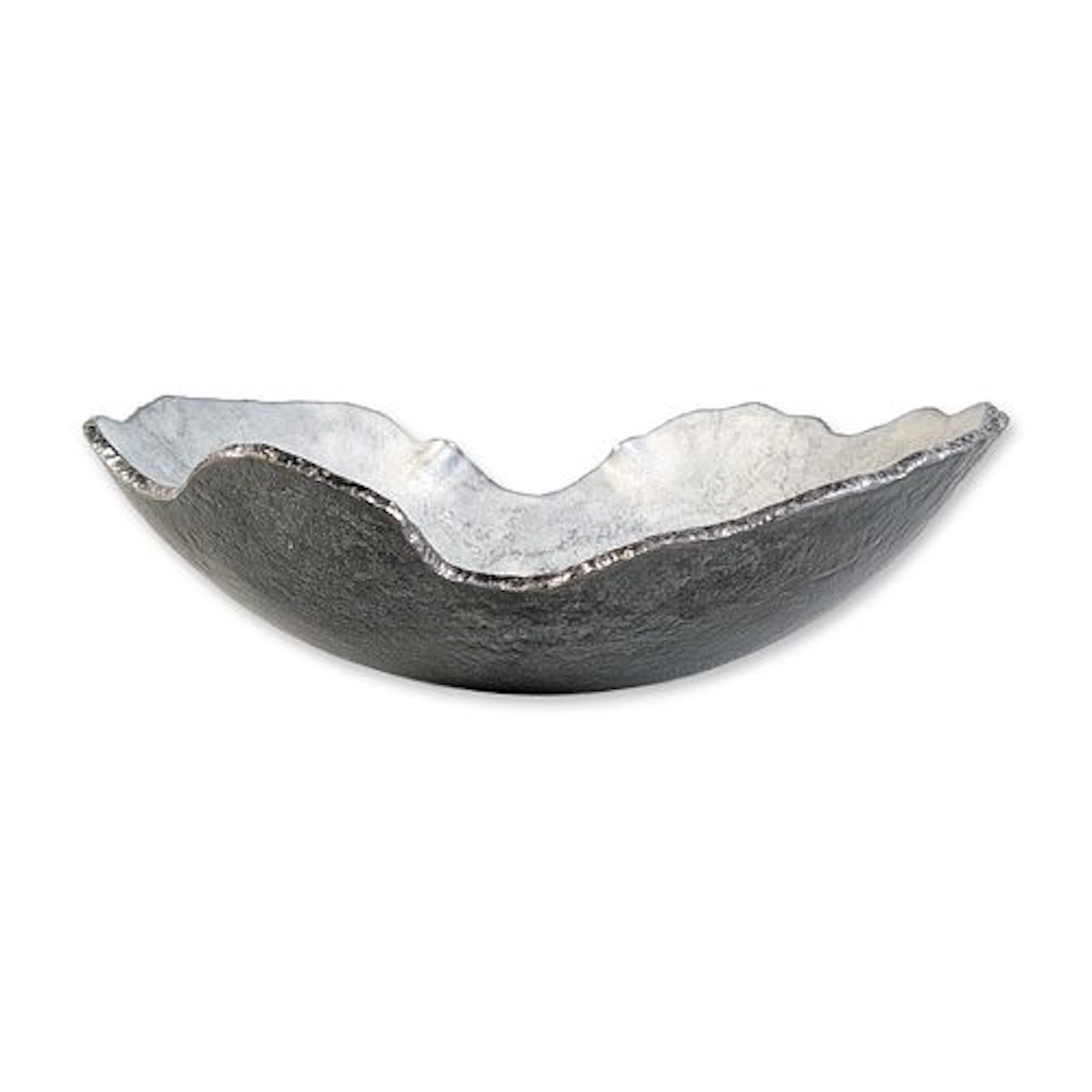 Regina Medeiros Handcrafted Glass Mapa Centerpiece Bowl