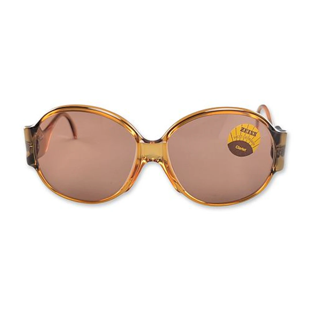 Marwitz Zeiss West German Amber Acetate Oversized Sunglasses