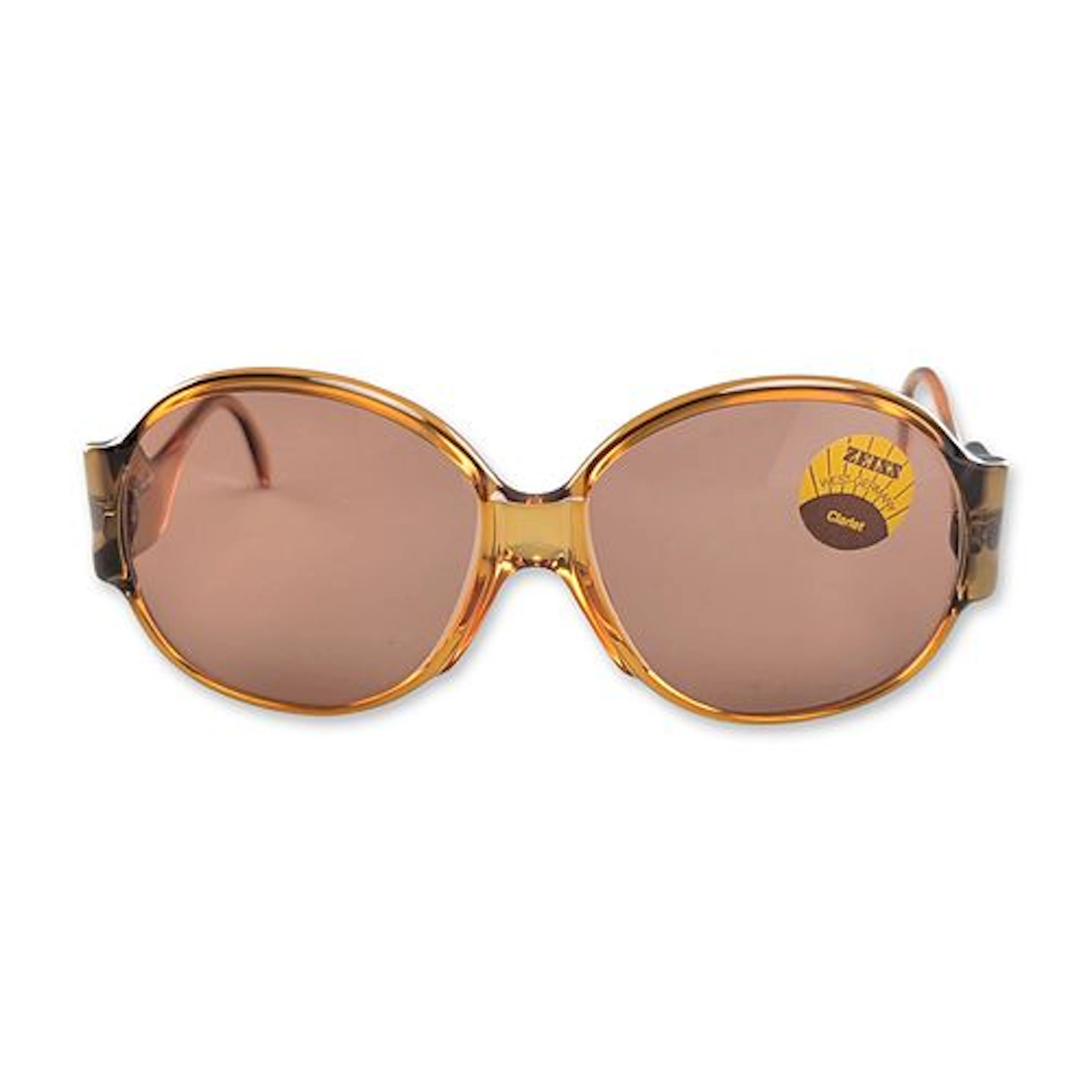 Marwitz Zeiss West German Amber Acetate Oversized Sunglasses