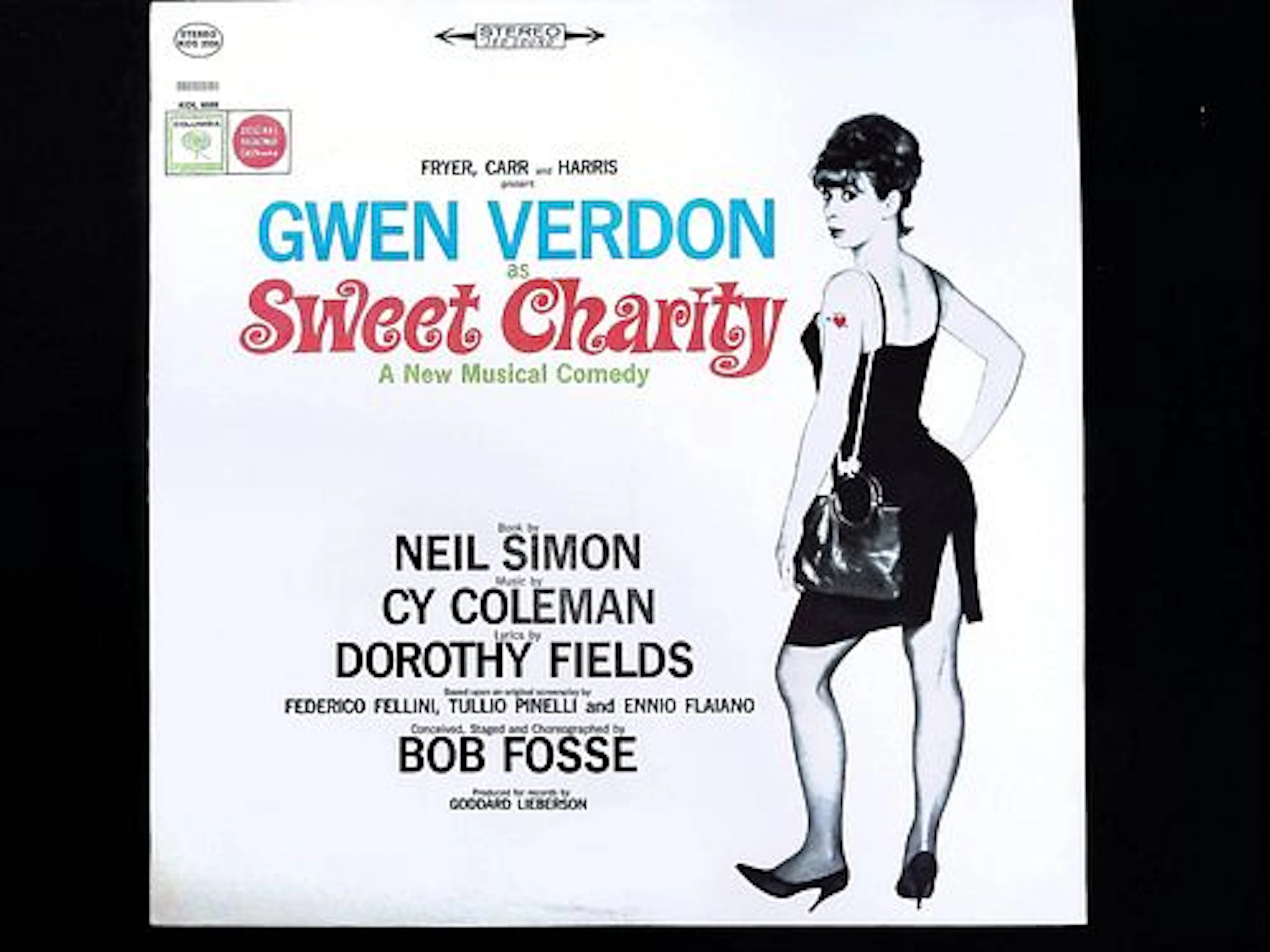 Original Broadway Cast Recording LP Sweet Charity starring Gwen Verdon