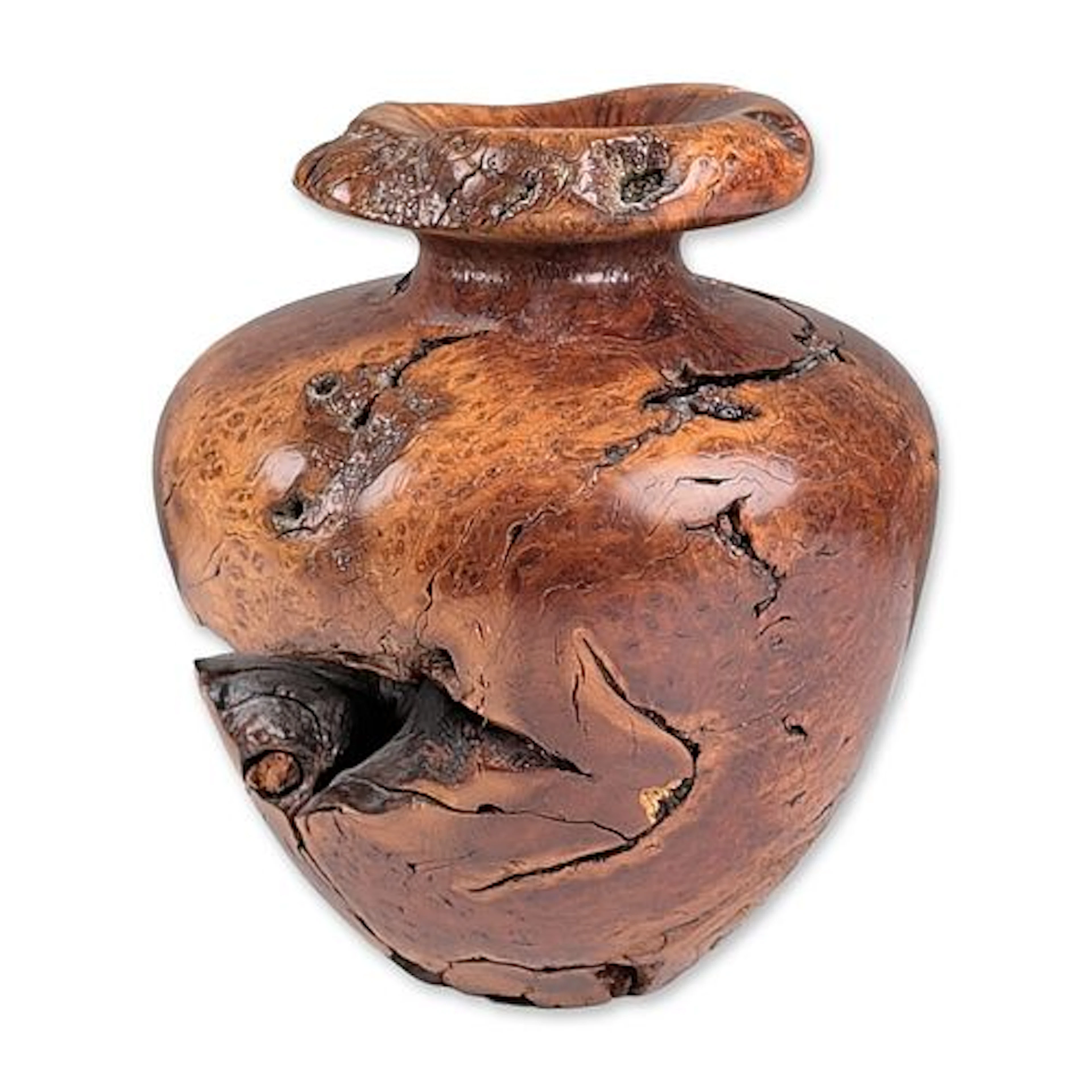Davidson California Burlwood Turned Art Vessel