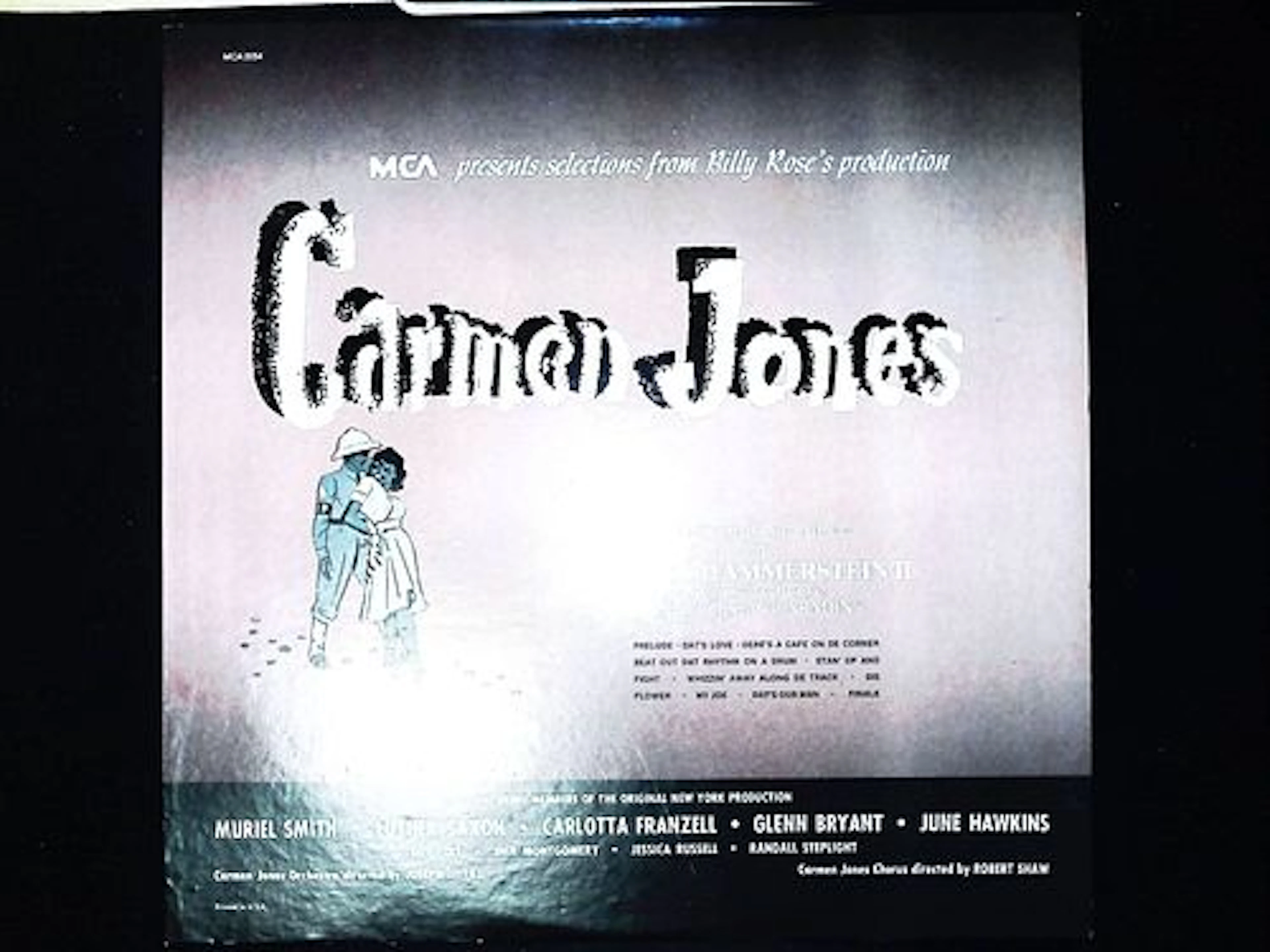 MCA Records Carmen Jones Original Cast Album Vinyl LP MCA-2054