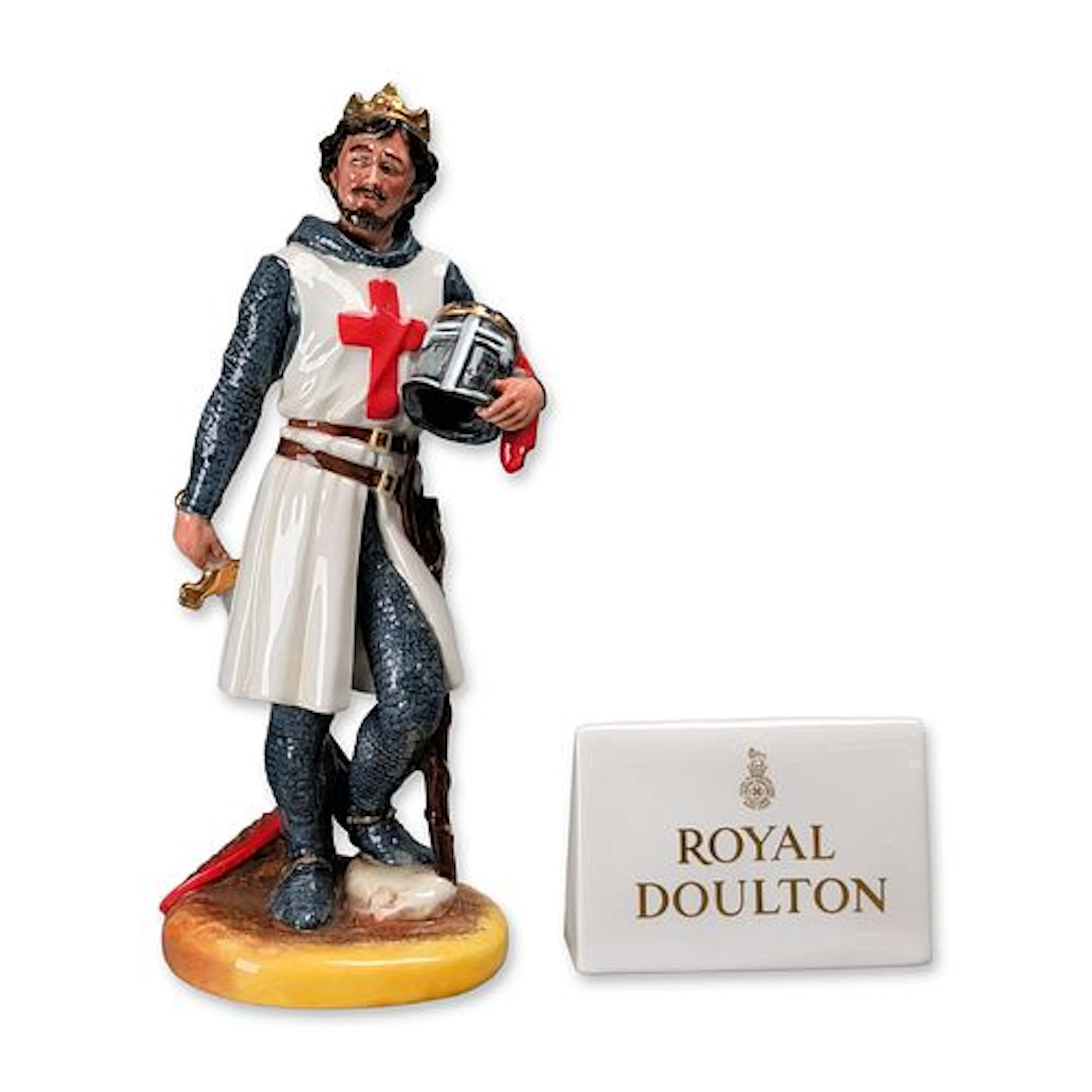 2pc Royal Doulton Richard the Lionheart HN3675 Porcelain Figurine