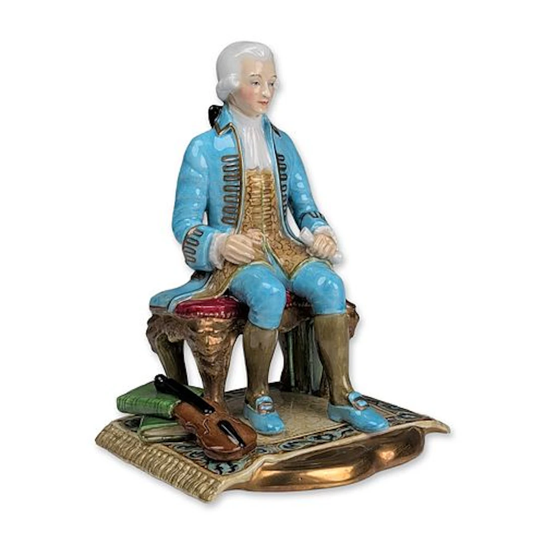 Reginald "Reg" Johnson Studio Pottery Figurine, Wolfgang Amadeus Mozart