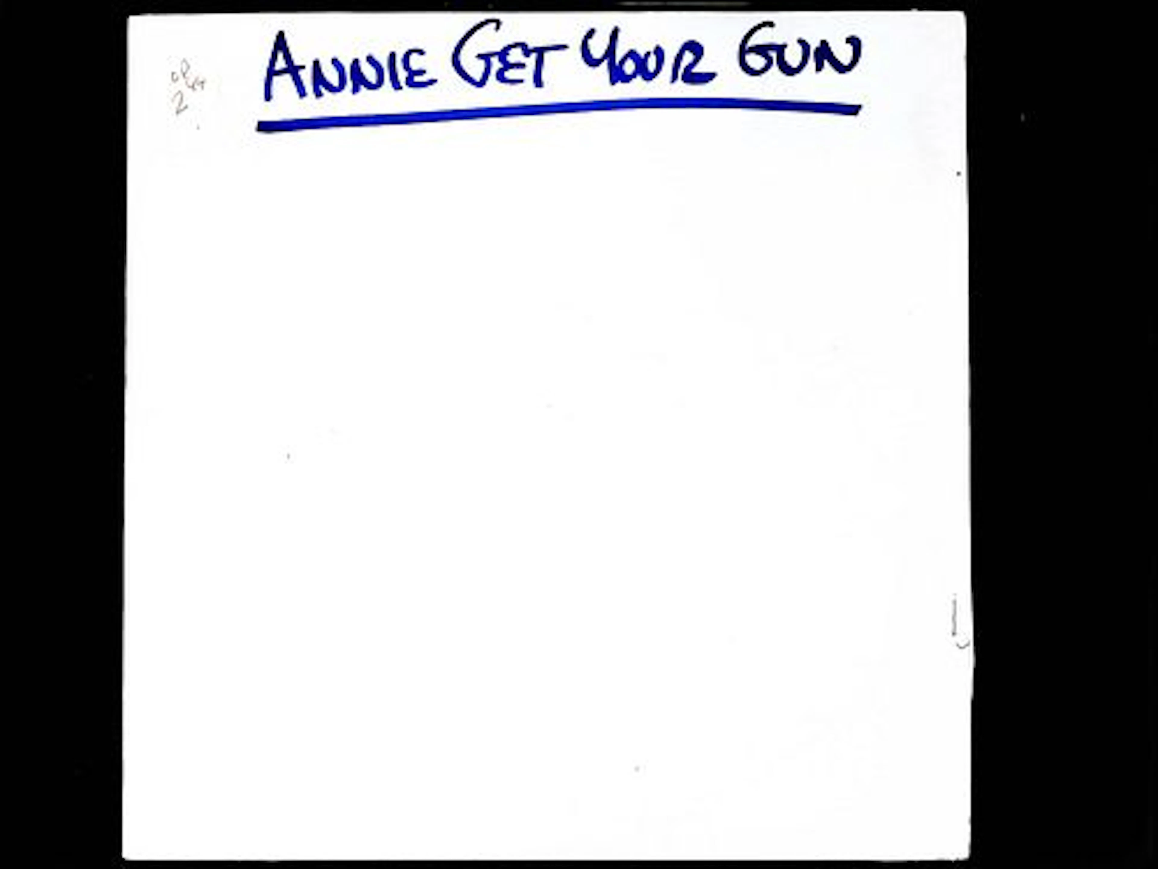 Annie Get Your Gun Private Press Vinyl LP Record