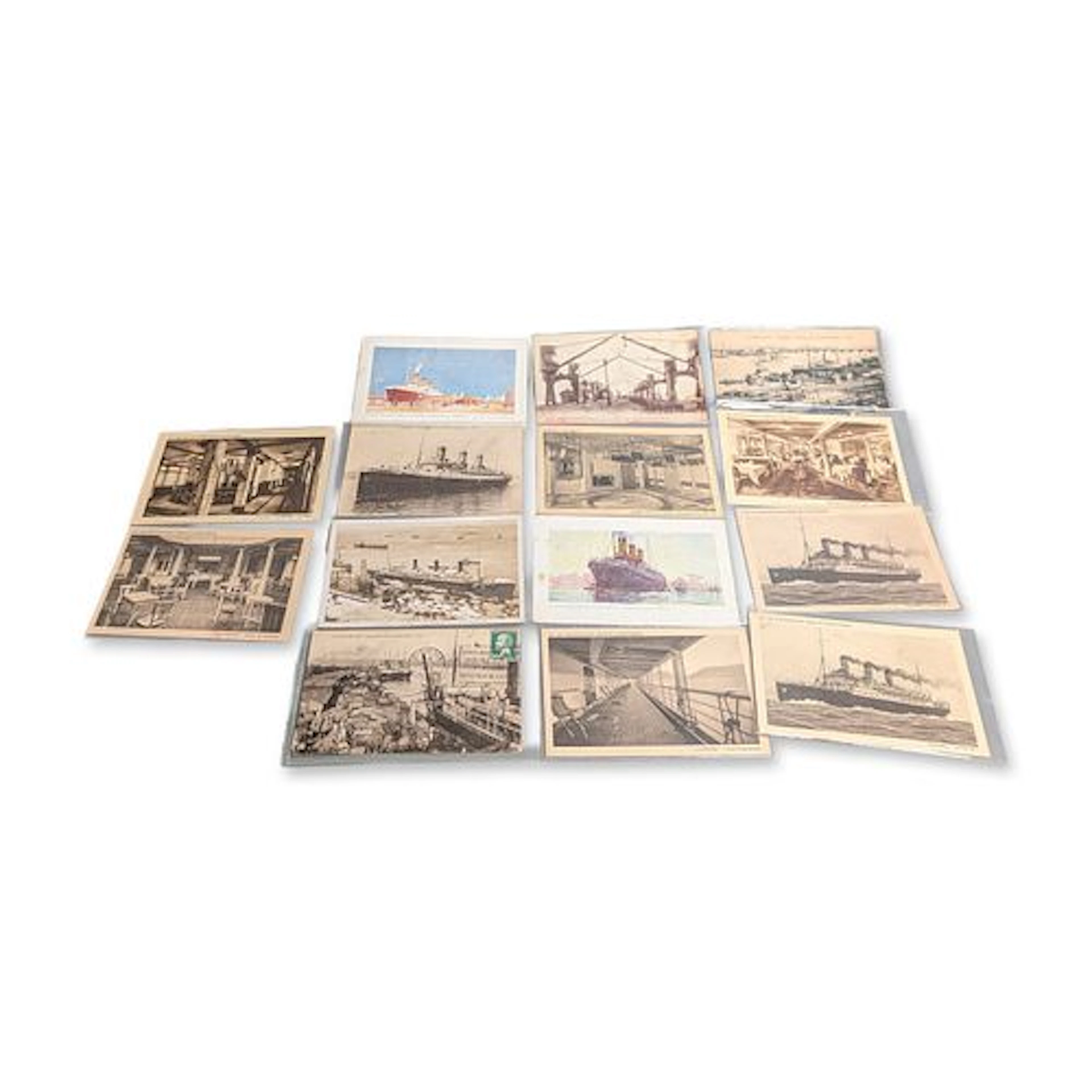 14pc Collection of Compagnie de Navigation Sud-Atlantique Steamship
