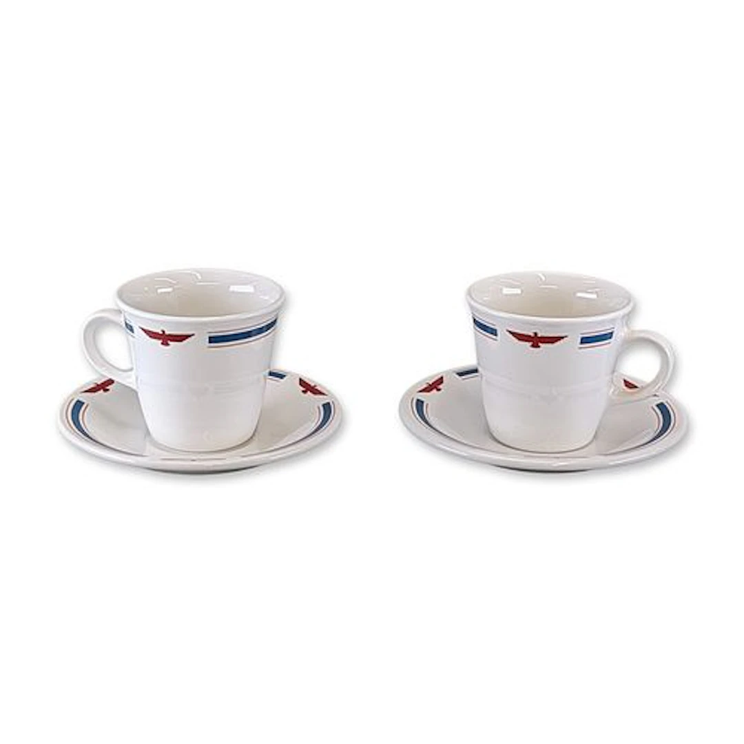 4pc Corning American President Lines Cups and Saucers