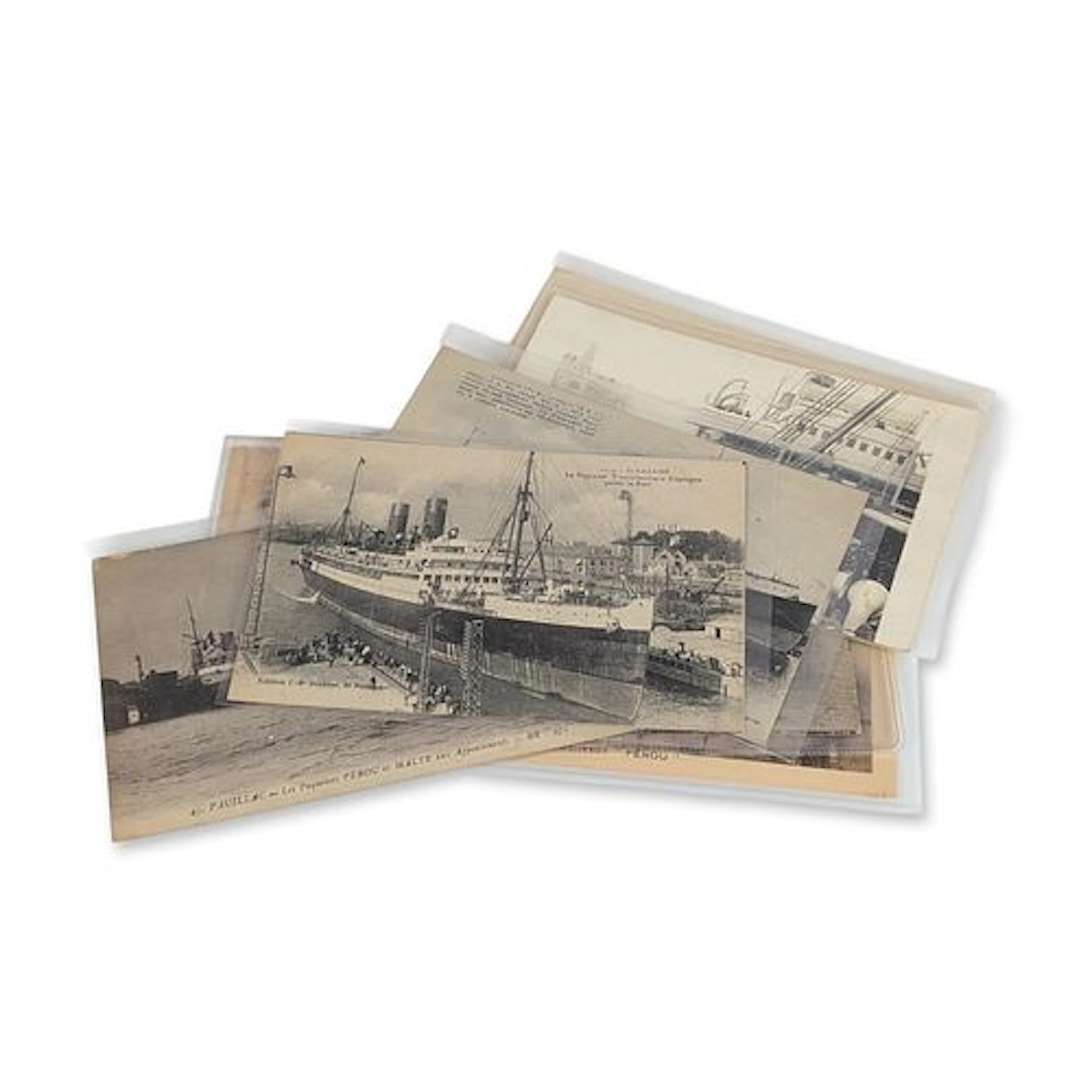 10pc Collection of French Line Ocean Liner Postcards