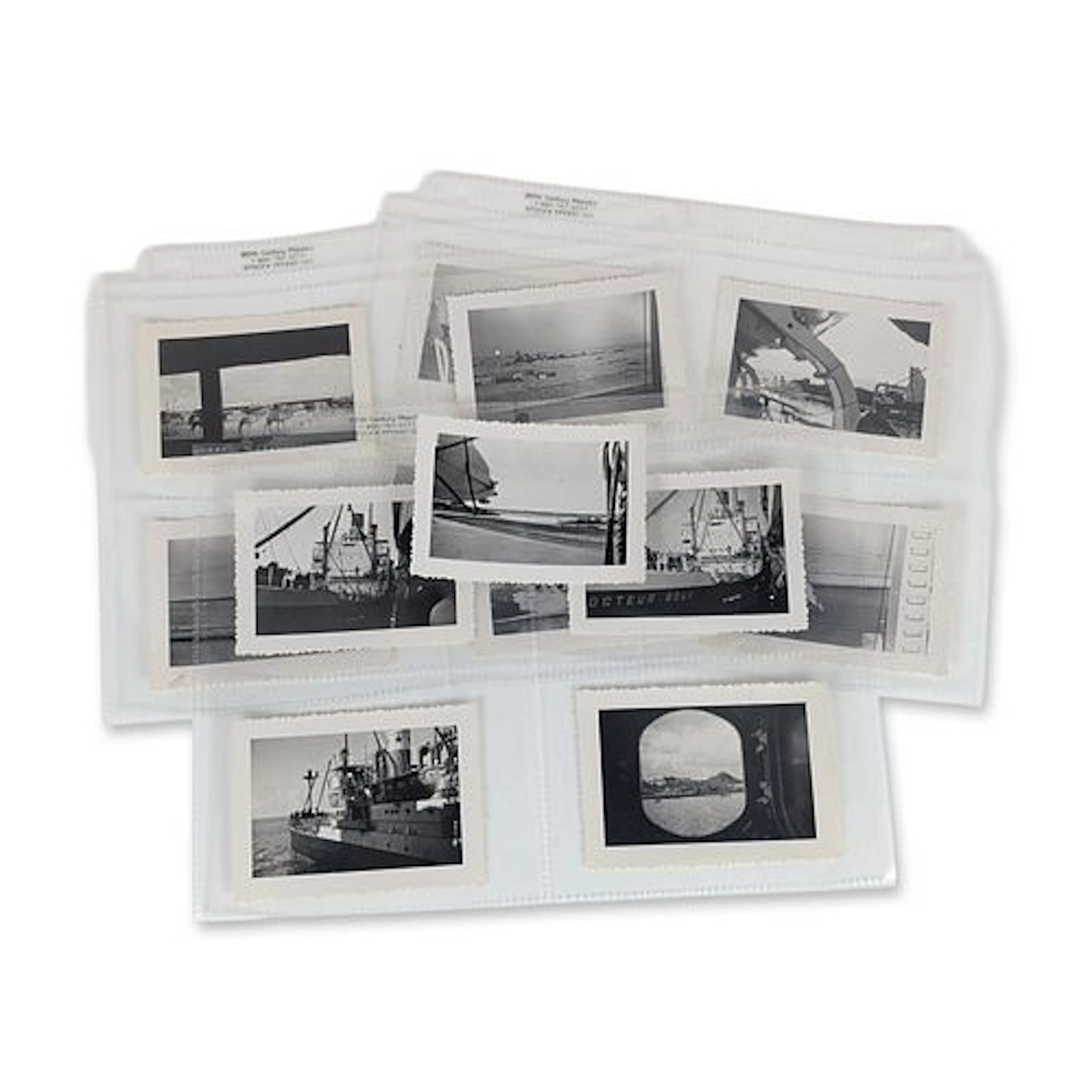13pc Group of Vintage Silver Gelatin Suez Canal Maritime Snapshots