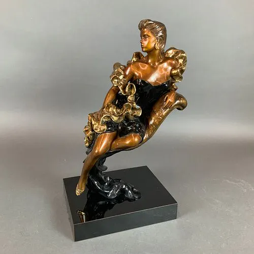 Alice Riordan (American, 20th-21st century) Art Deco Bronze Sculpture ...