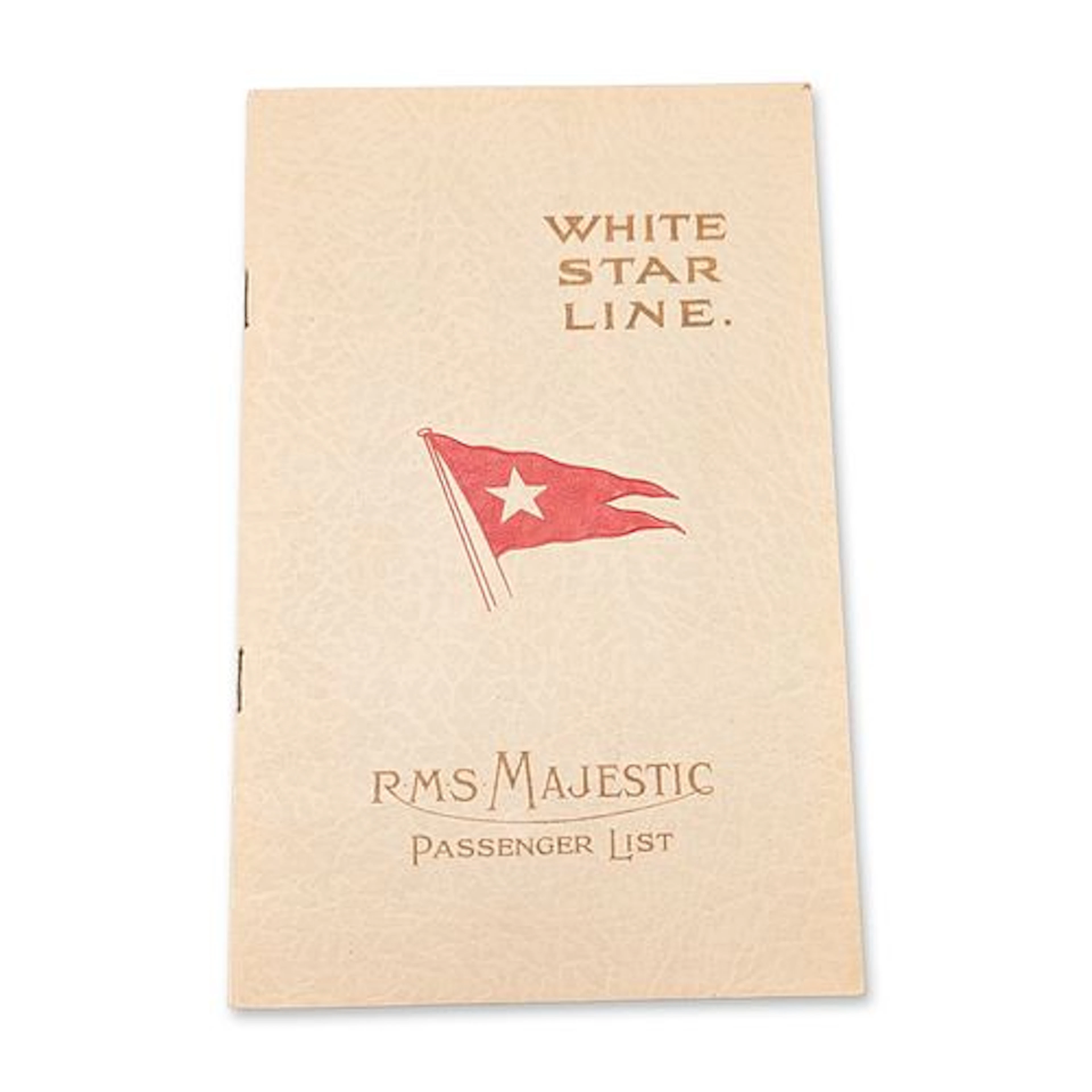 RMS Majestic White Star Line 1928 First-Class Passenger List