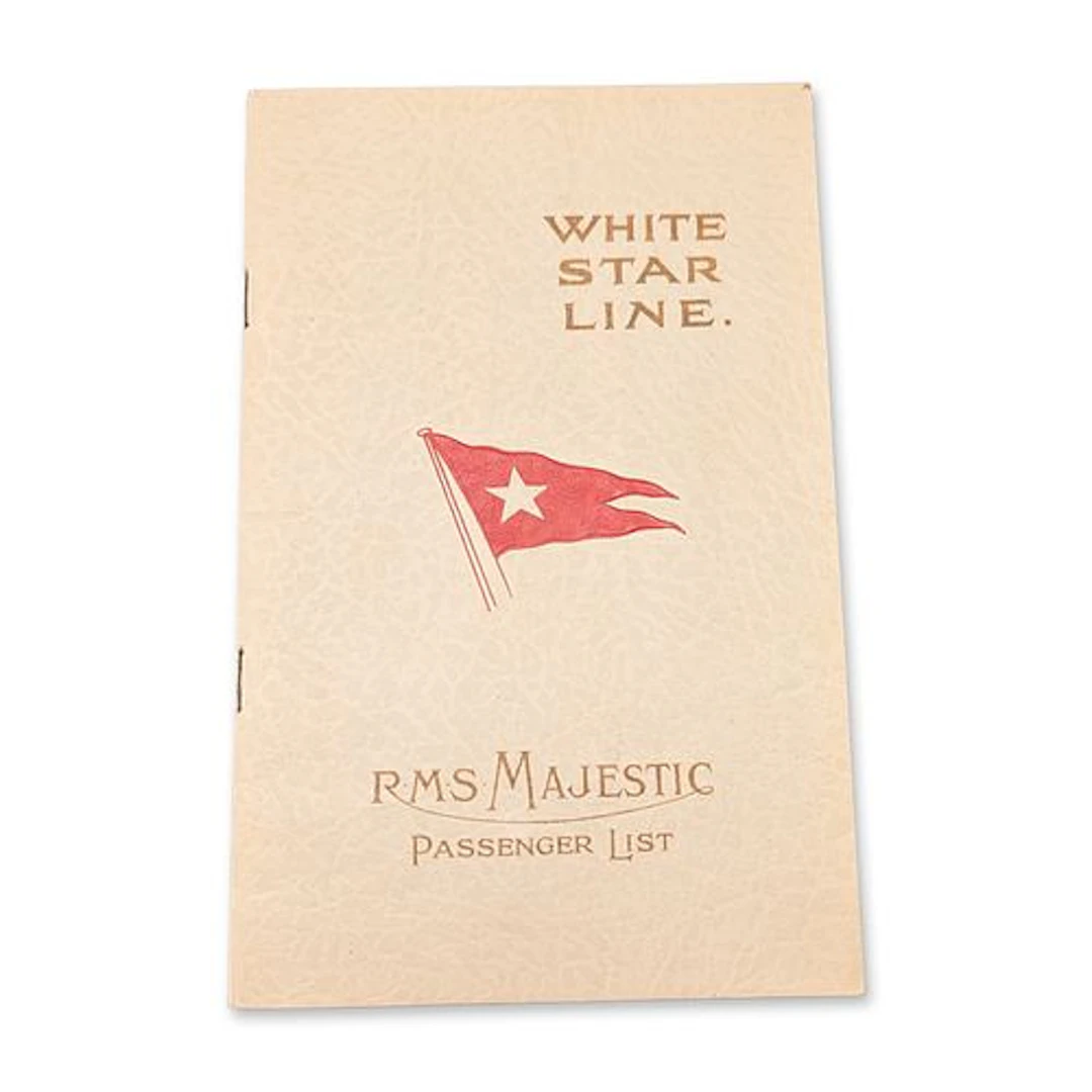 RMS Majestic White Star Line 1928 First-Class Passenger List