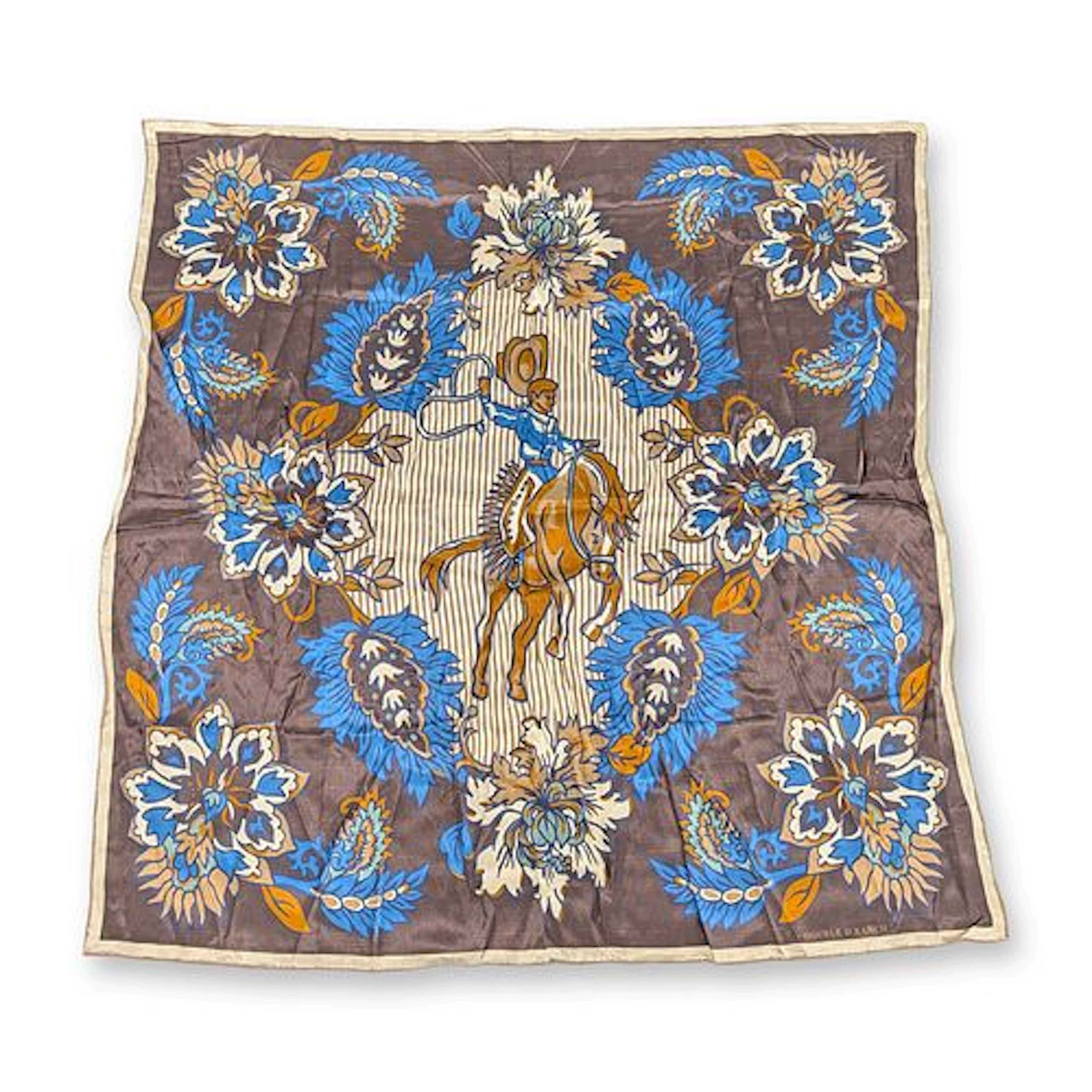 Double D Ranch DeWitt's Damask Silk Equestrian Scarf