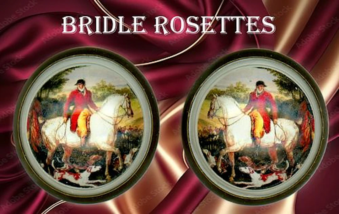 A SMALL SELECTION OF BRIDLE ROSETTES