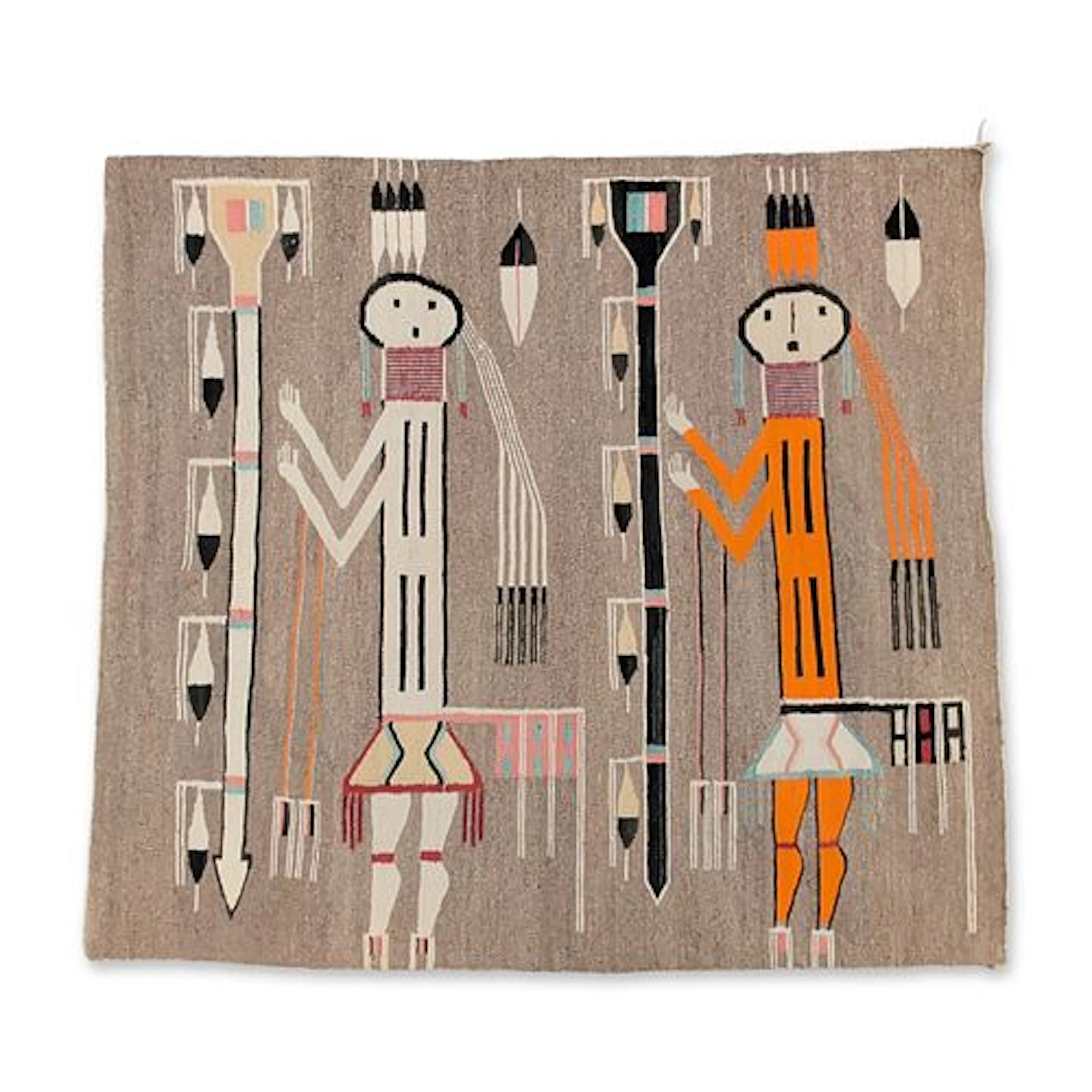 Navajo Yei Pictorial Wool Rug