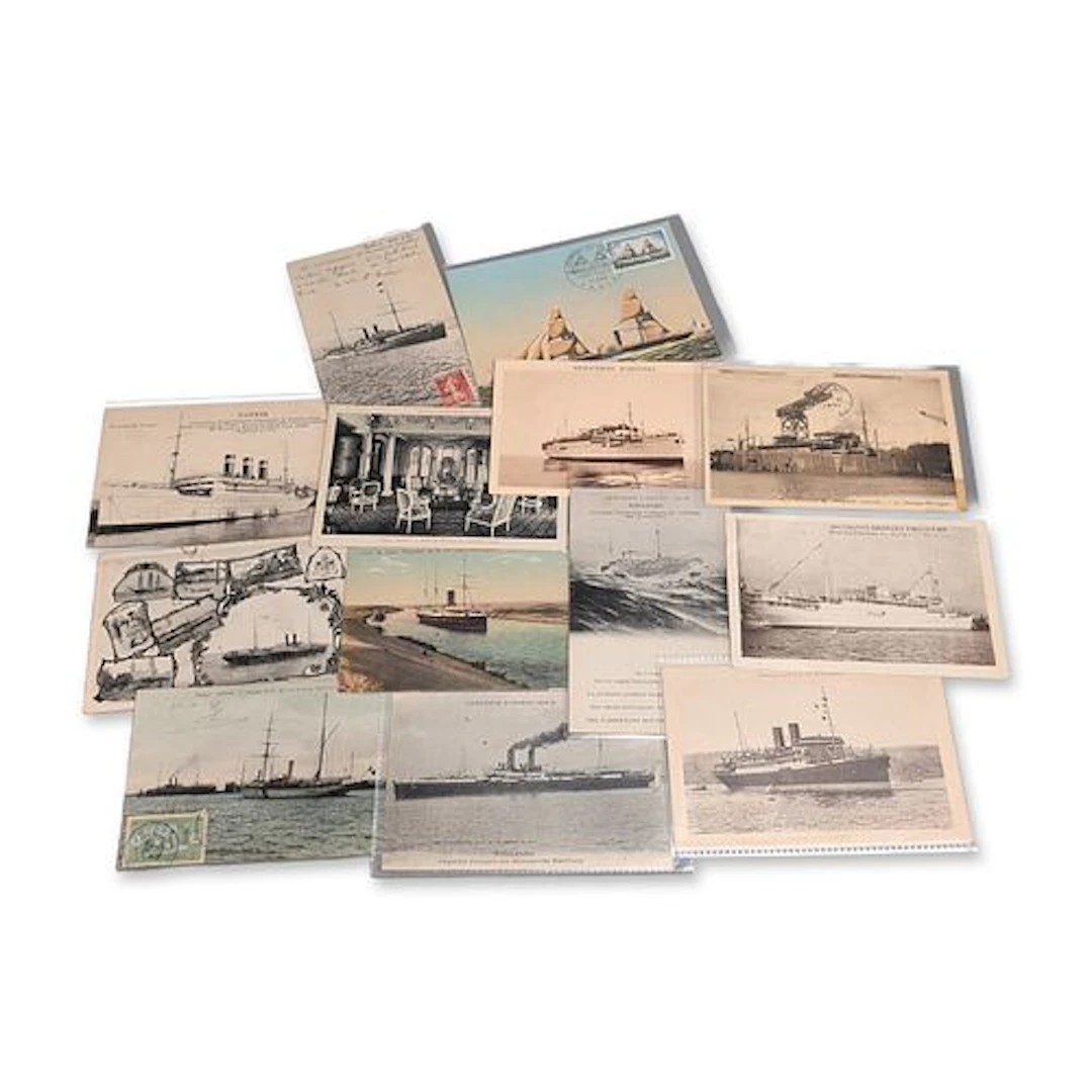 13pc Collection of Messageries Maritimes and Maritime Postcards