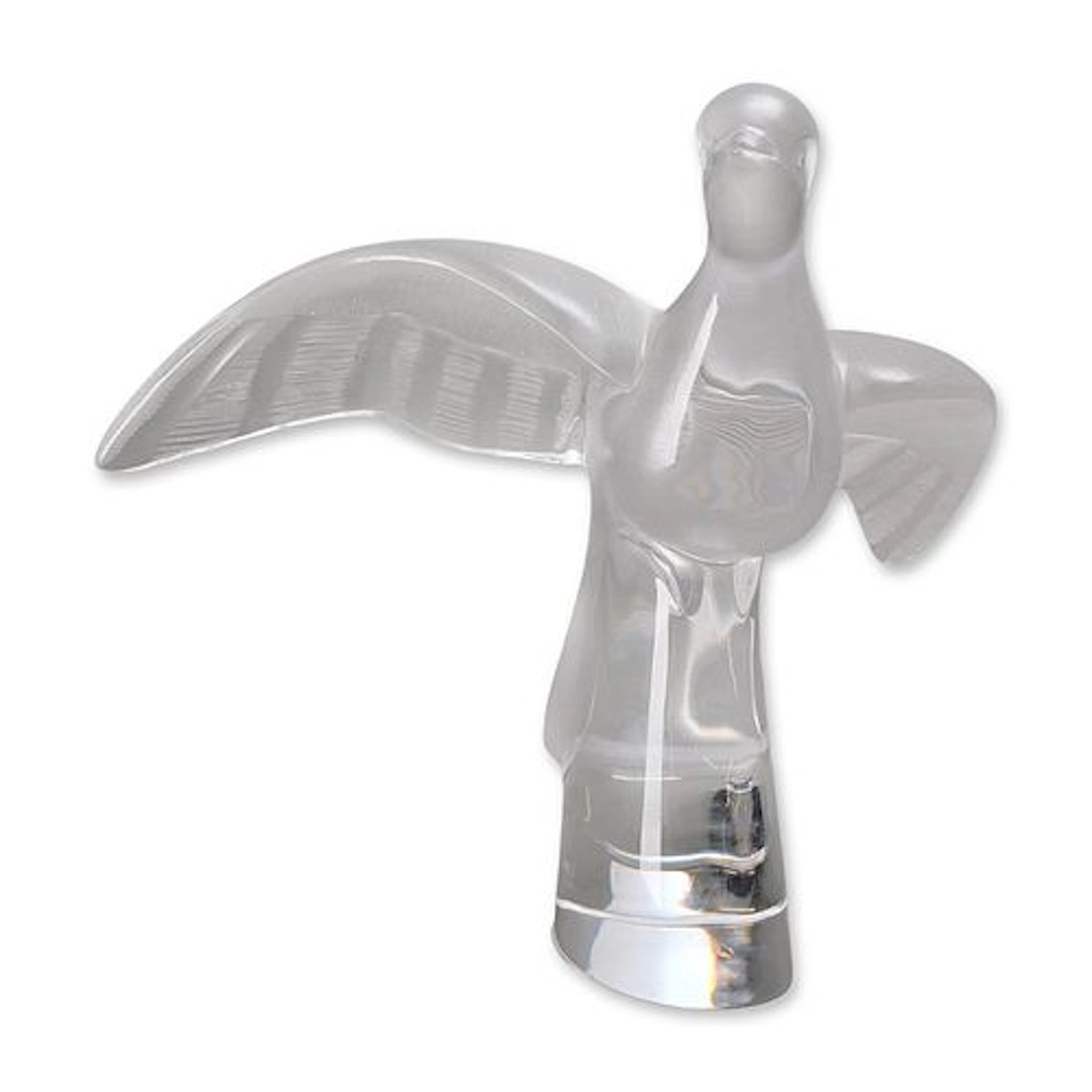 Lalique France Frosted Crystal Hirondelle Figurine