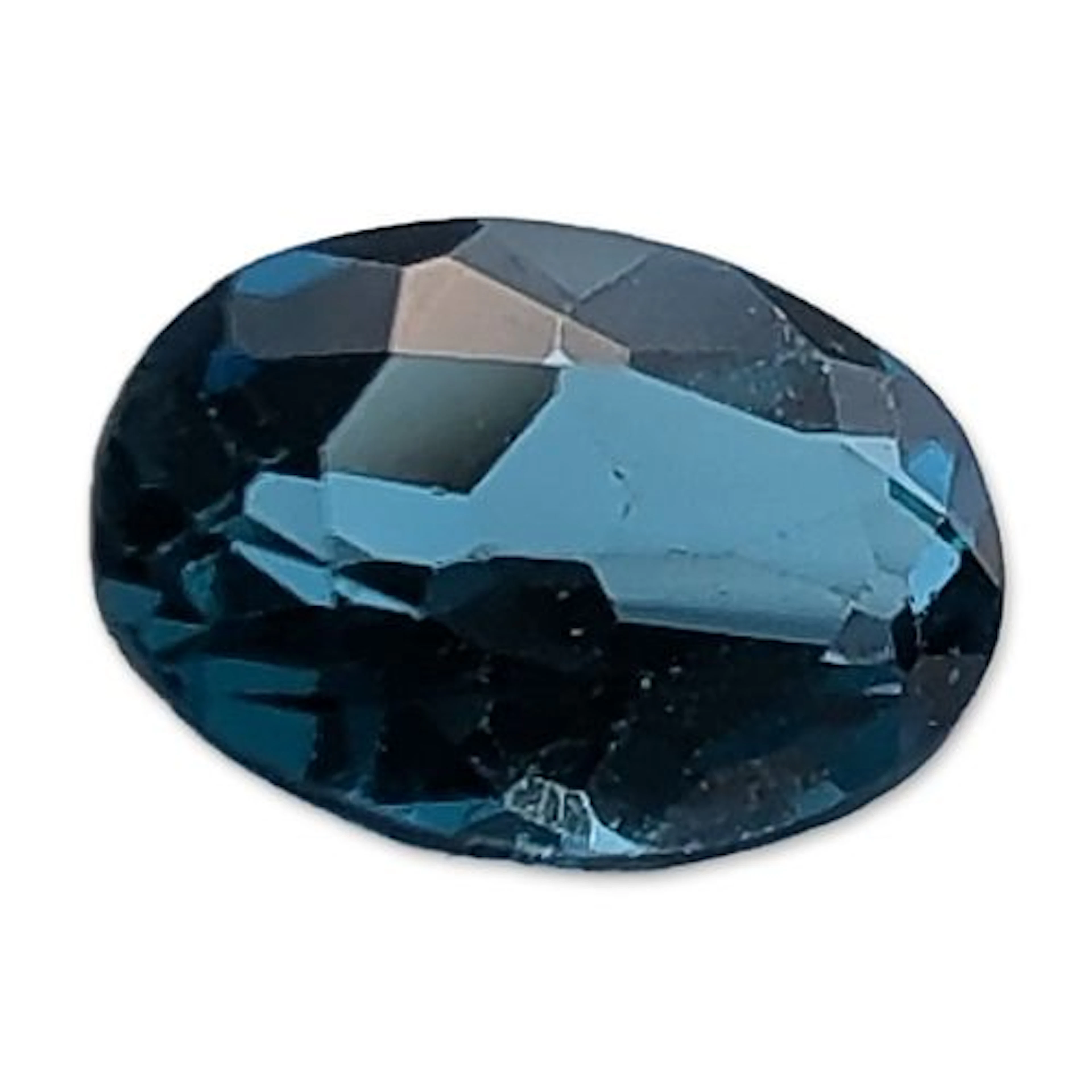 London Blue Topaz Oval Faceted Gemstone
