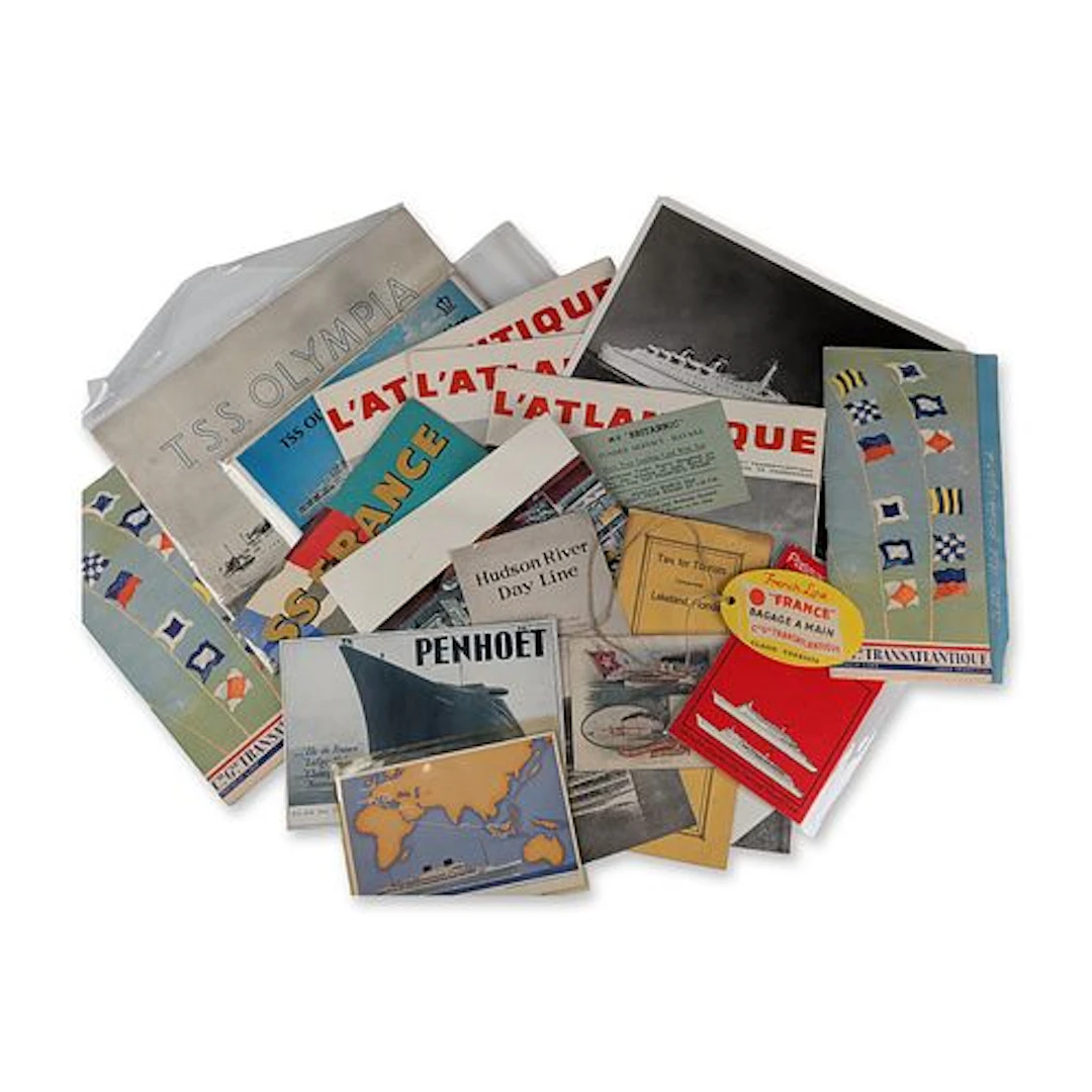 Collection of Mid-Century Ocean Liner and Travel Ephemera