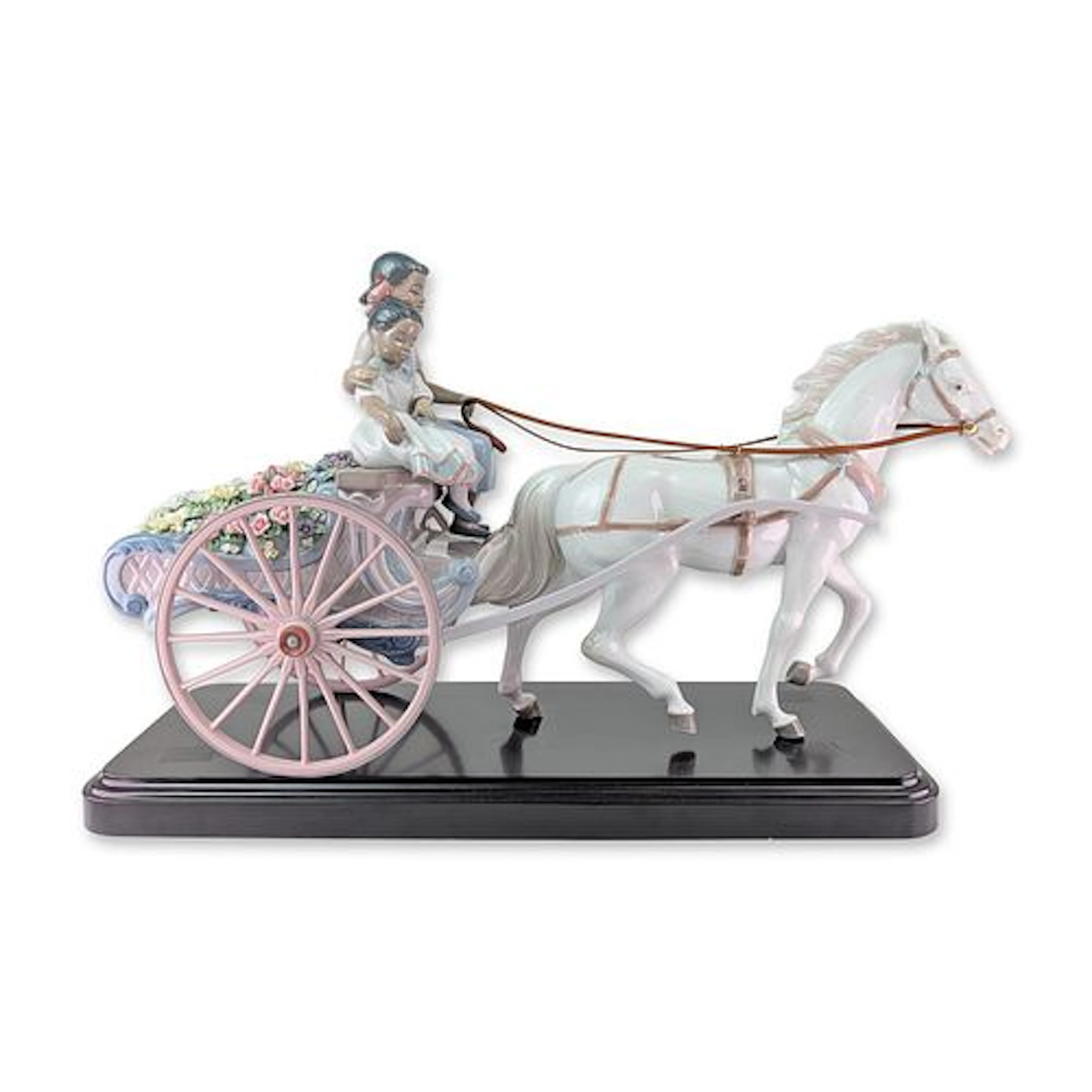 Lladro Limited Edition Porcelain Figurine, Flower Wagon 01001784 with
