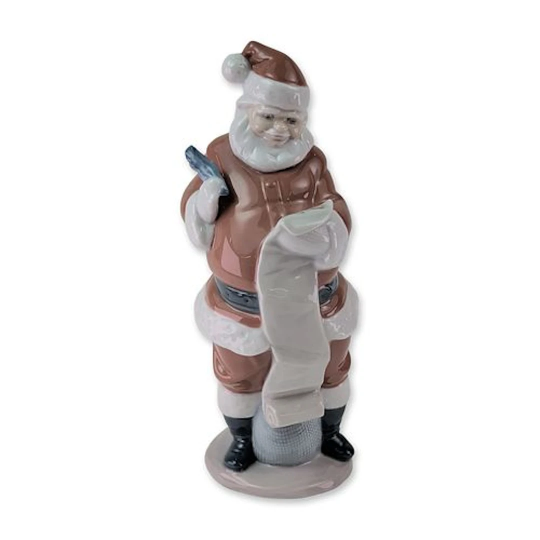 Lladro Santa Claus Porcelain Figurine Santas List 6657