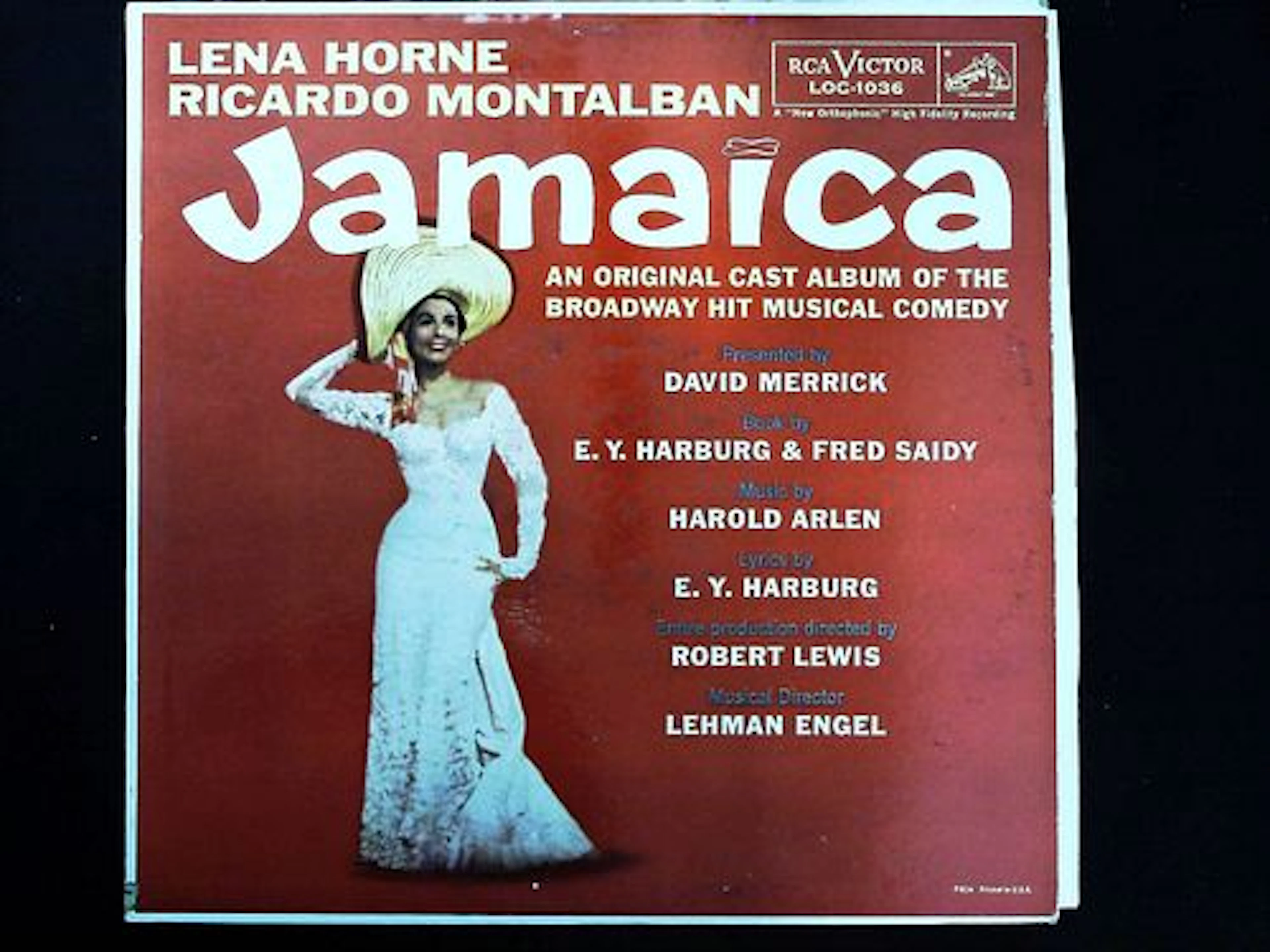 Jamaica Original Broadway Cast Album Lena Horne Ricardo Montalban LP Record
